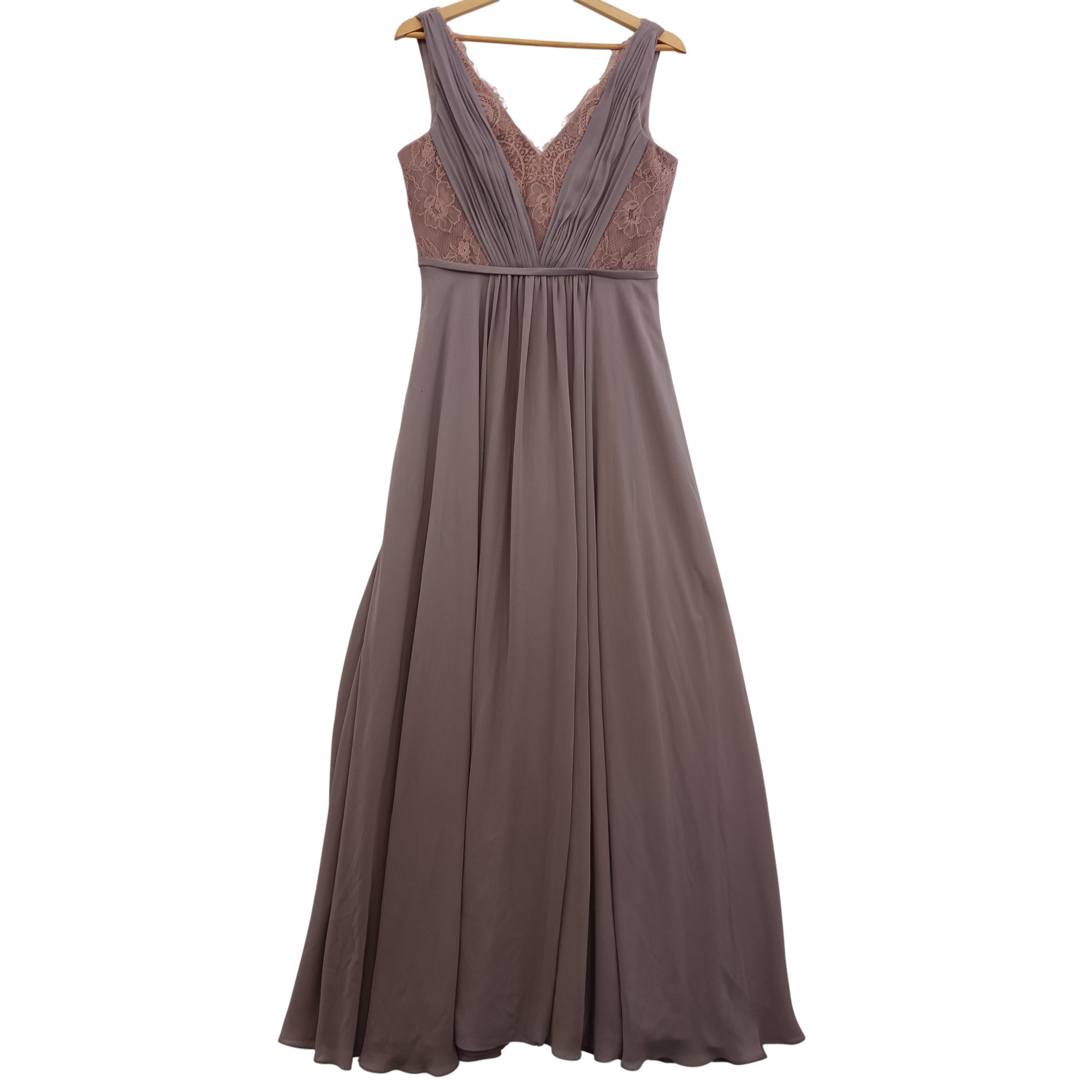 Front image for Angel Bridesmaids Long Dress In Vintage Rose Colour UK 14- Tags On - Womenswear | Pre-loved