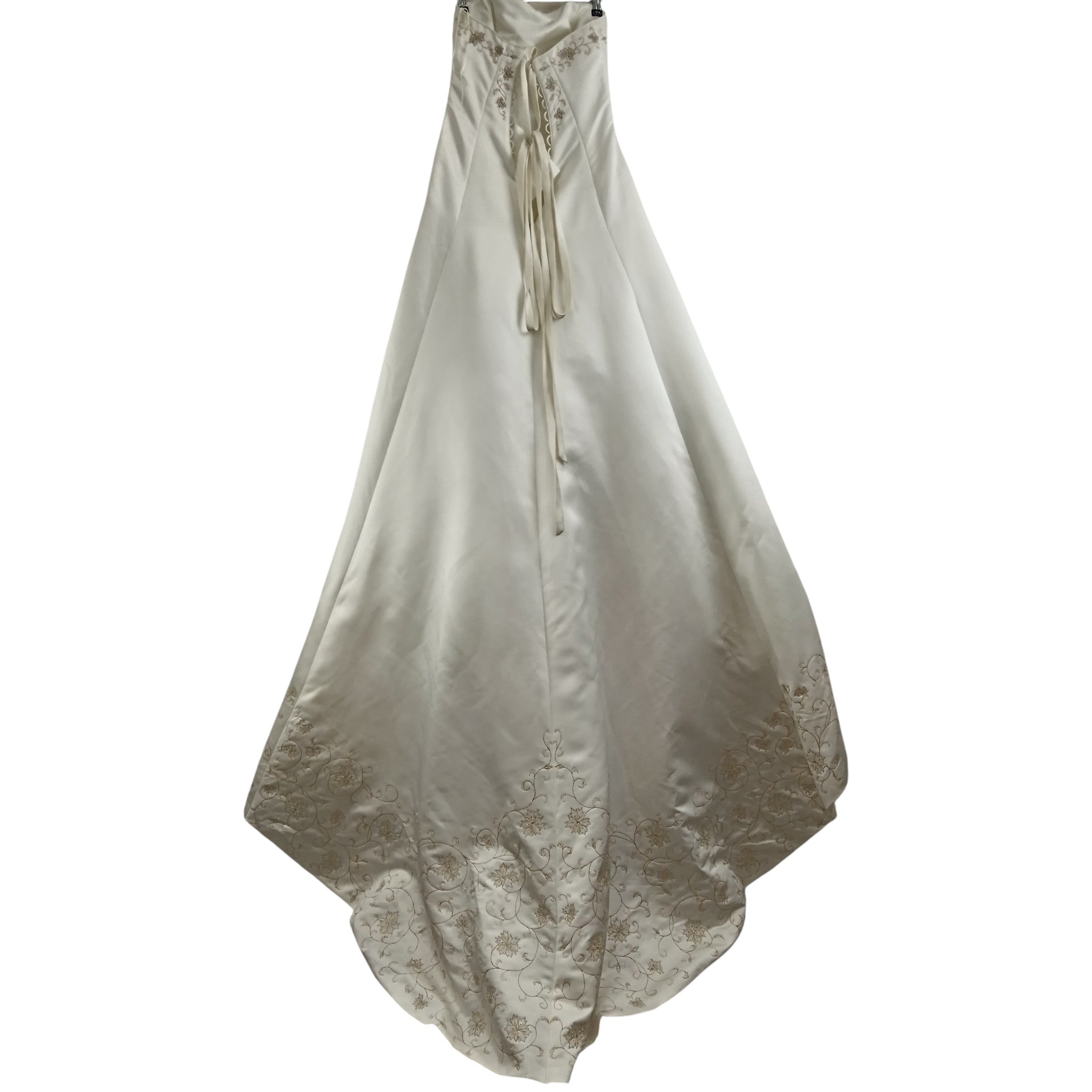 Back image for Maggie Sottero Wedding Dress White Strapless Embellished UK 12- Womenswear | Pre-loved