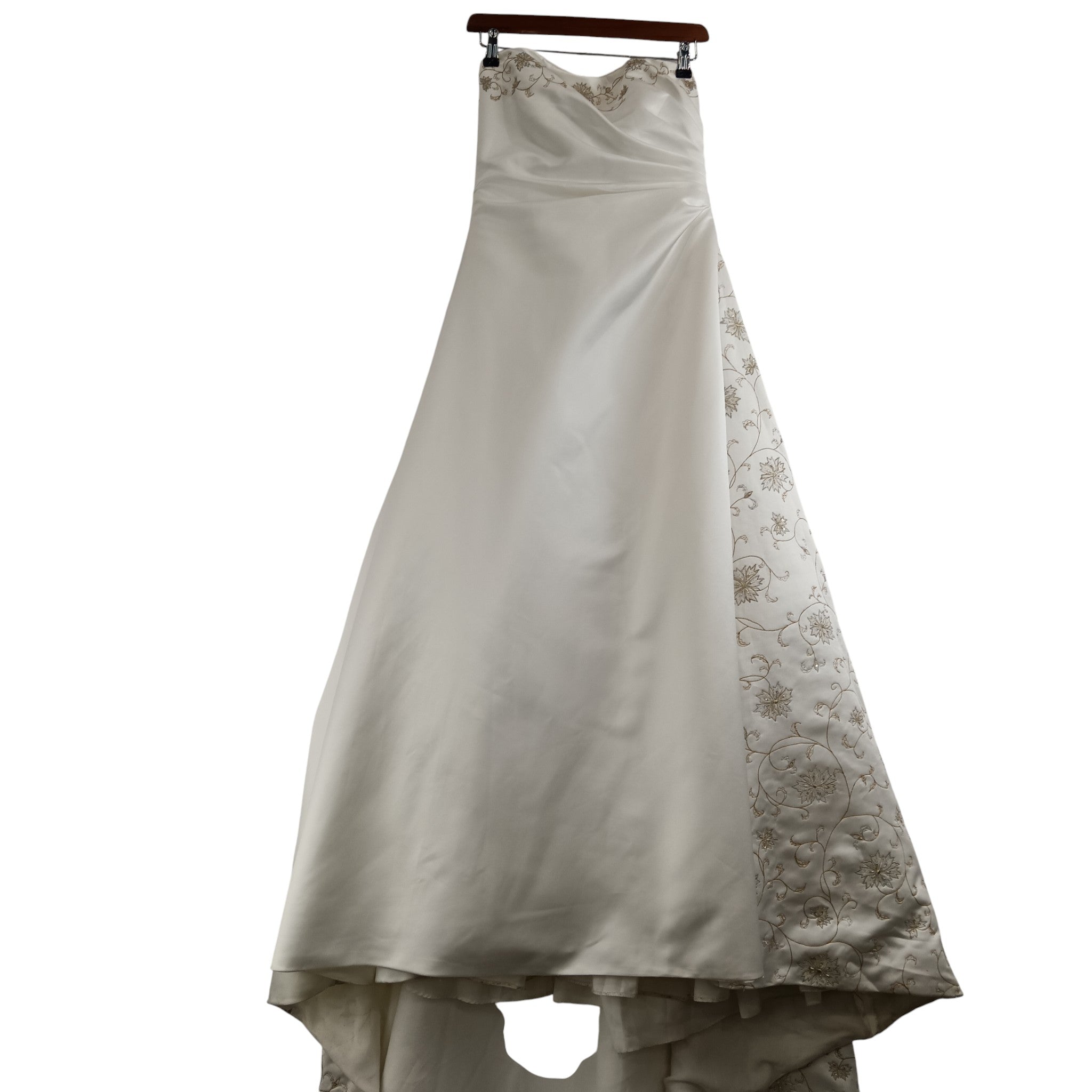 Front image for Maggie Sottero Wedding Dress White Strapless Embellished UK 12- Womenswear | Pre-loved
