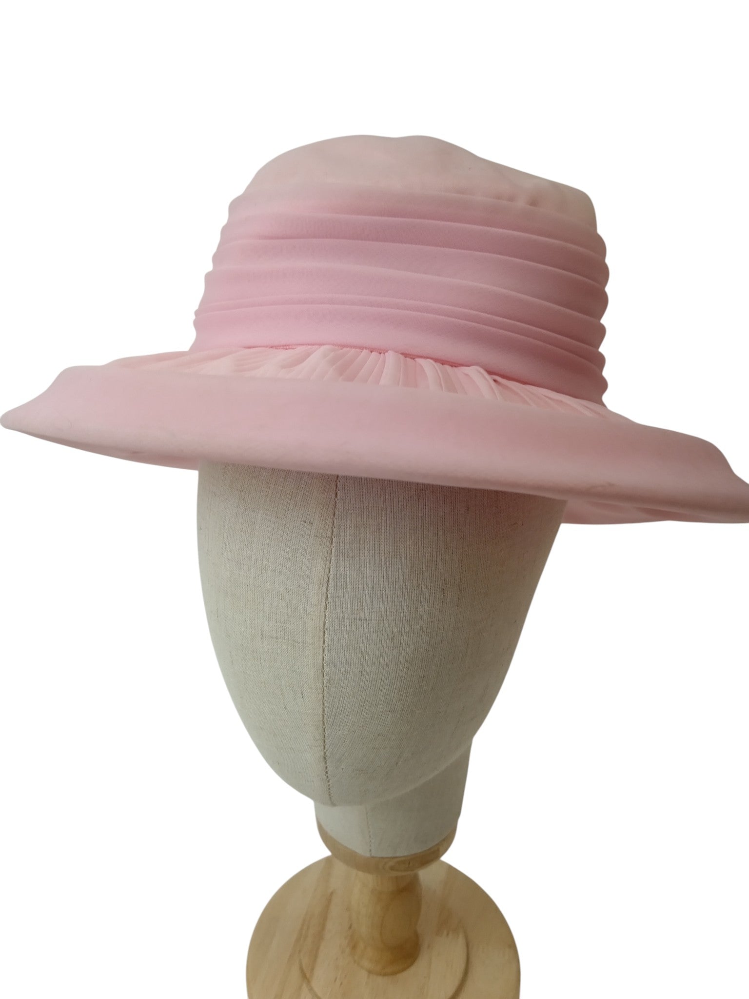 Front image for Mitzi Boutique Pink Rose Detailed  Special Occasion Wedding Hat Womenswear | Pre-loved