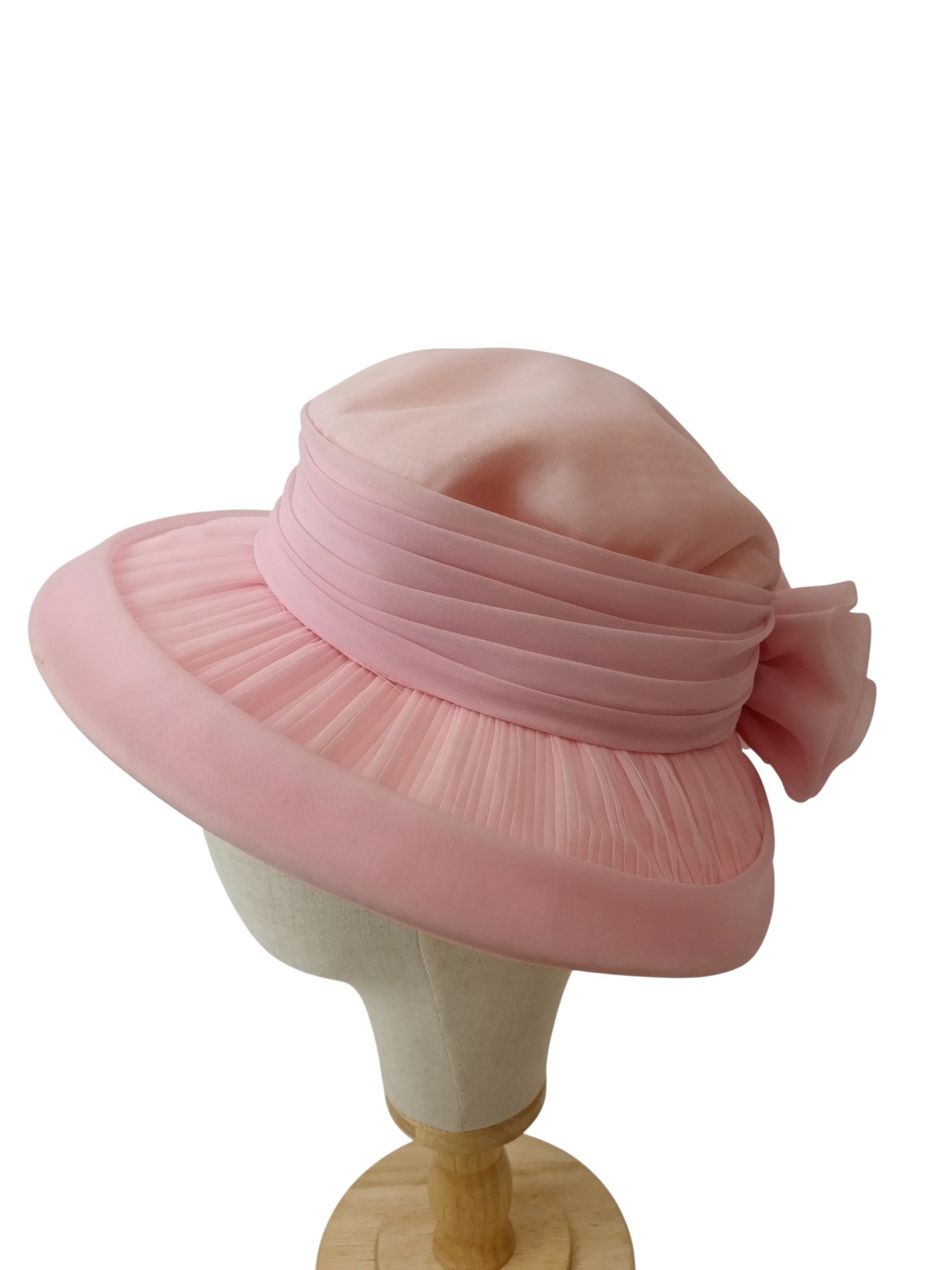 Side image for Mitzi Boutique Pink Rose Detailed  Special Occasion Wedding Hat Womenswear | Pre-loved