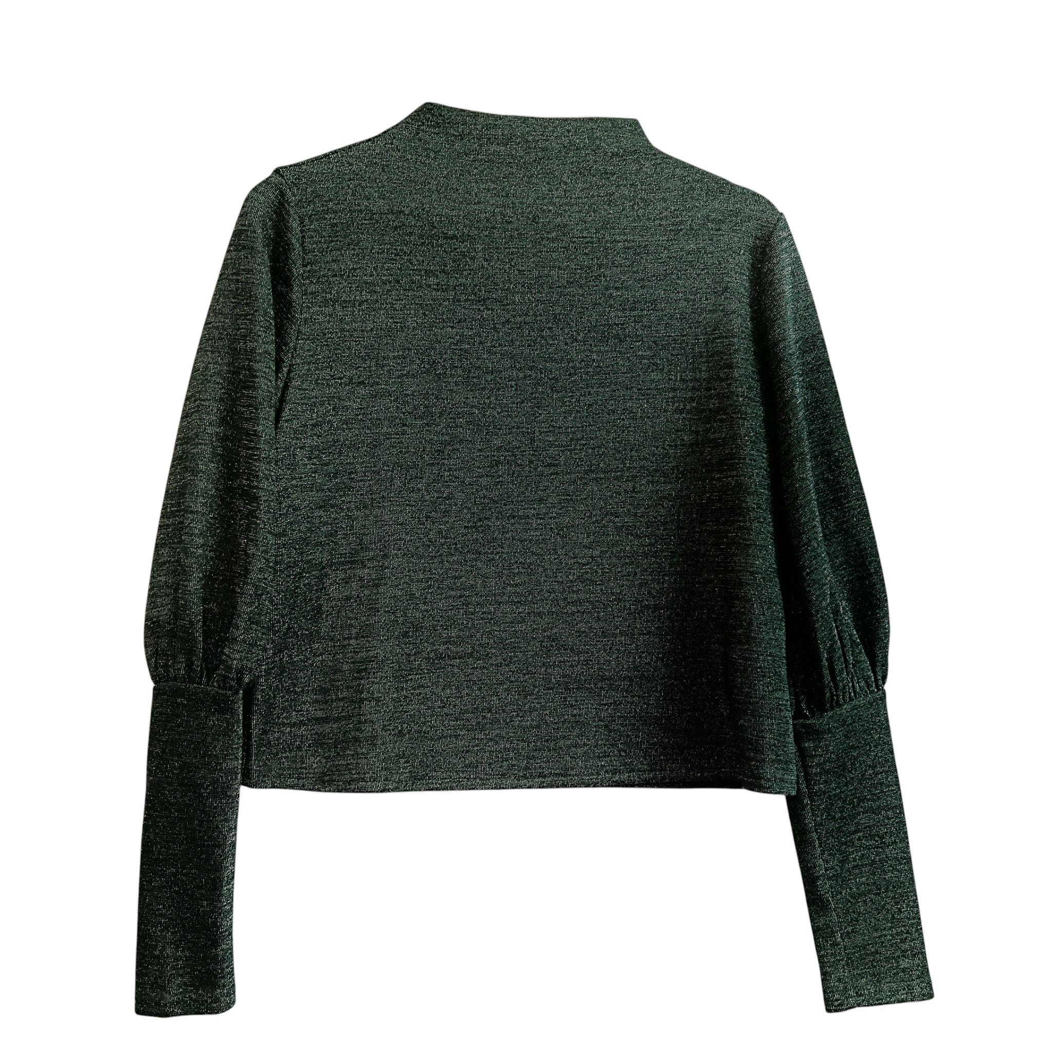 Front image for Traffic People Bottle Green Sparkly Women's Top UK L- Tags On - Womenswear | Pre-loved