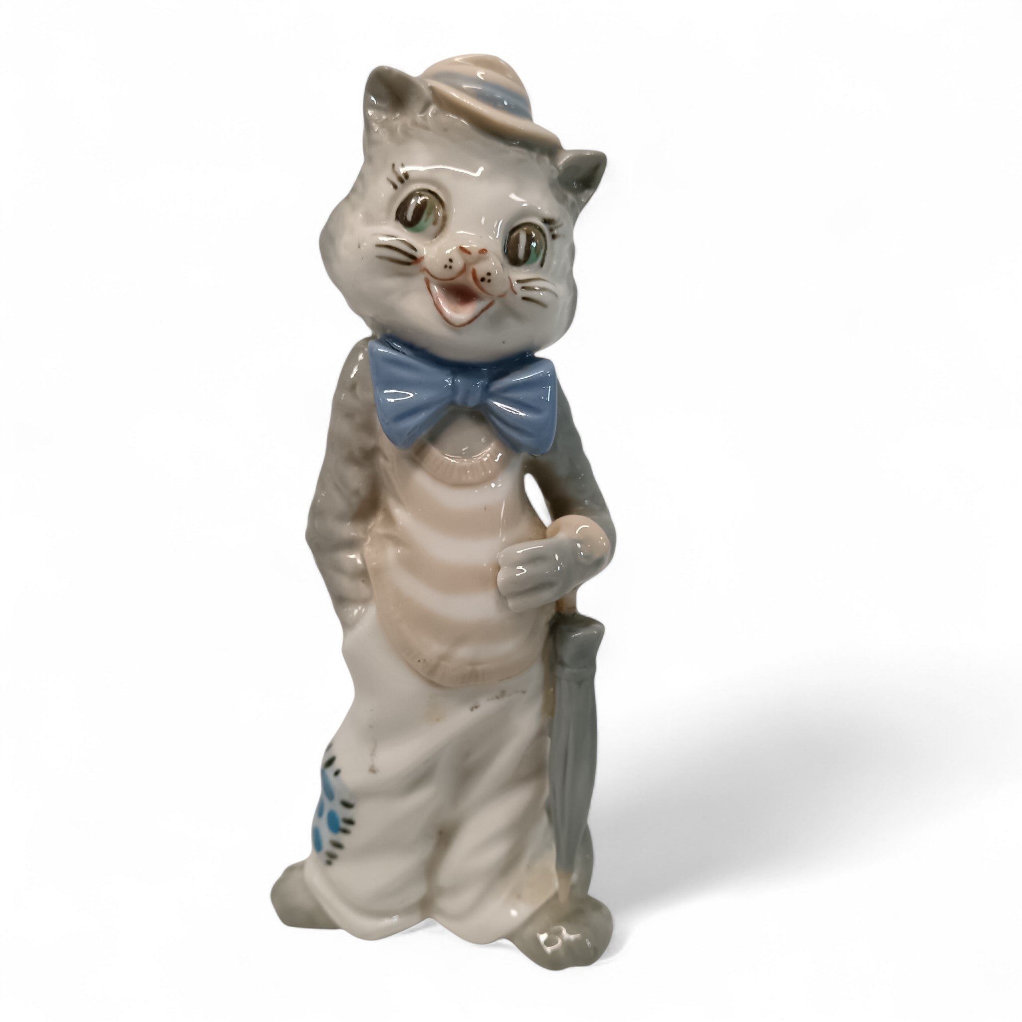 Casades Porcelain Cat/Tomcat Figurine 17cm Made in Spain | Preloved