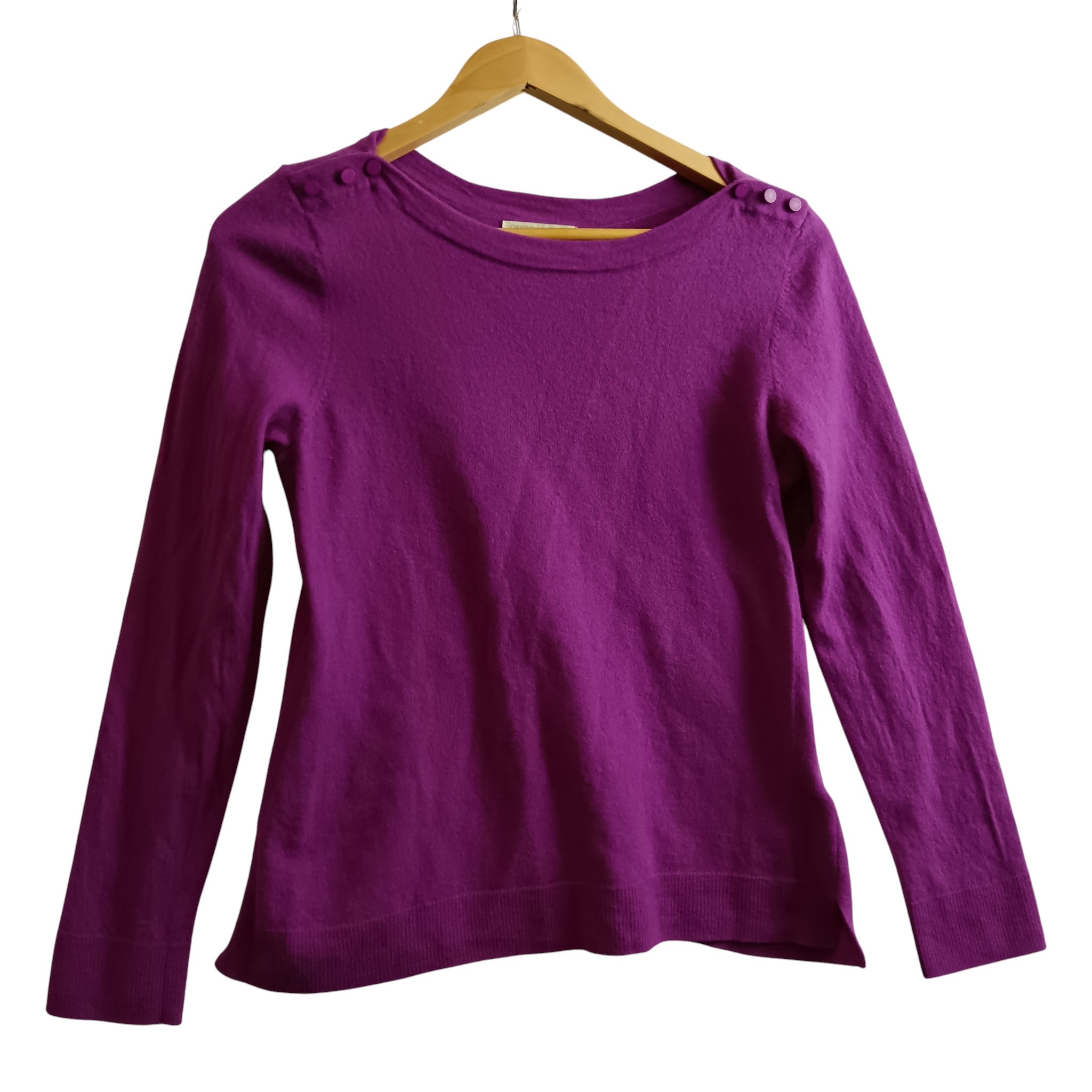 Front image for Christian Siriano Pure Merion Wool Women's Fuchsia Jumper UK Large- Womenswear | Pre-loved