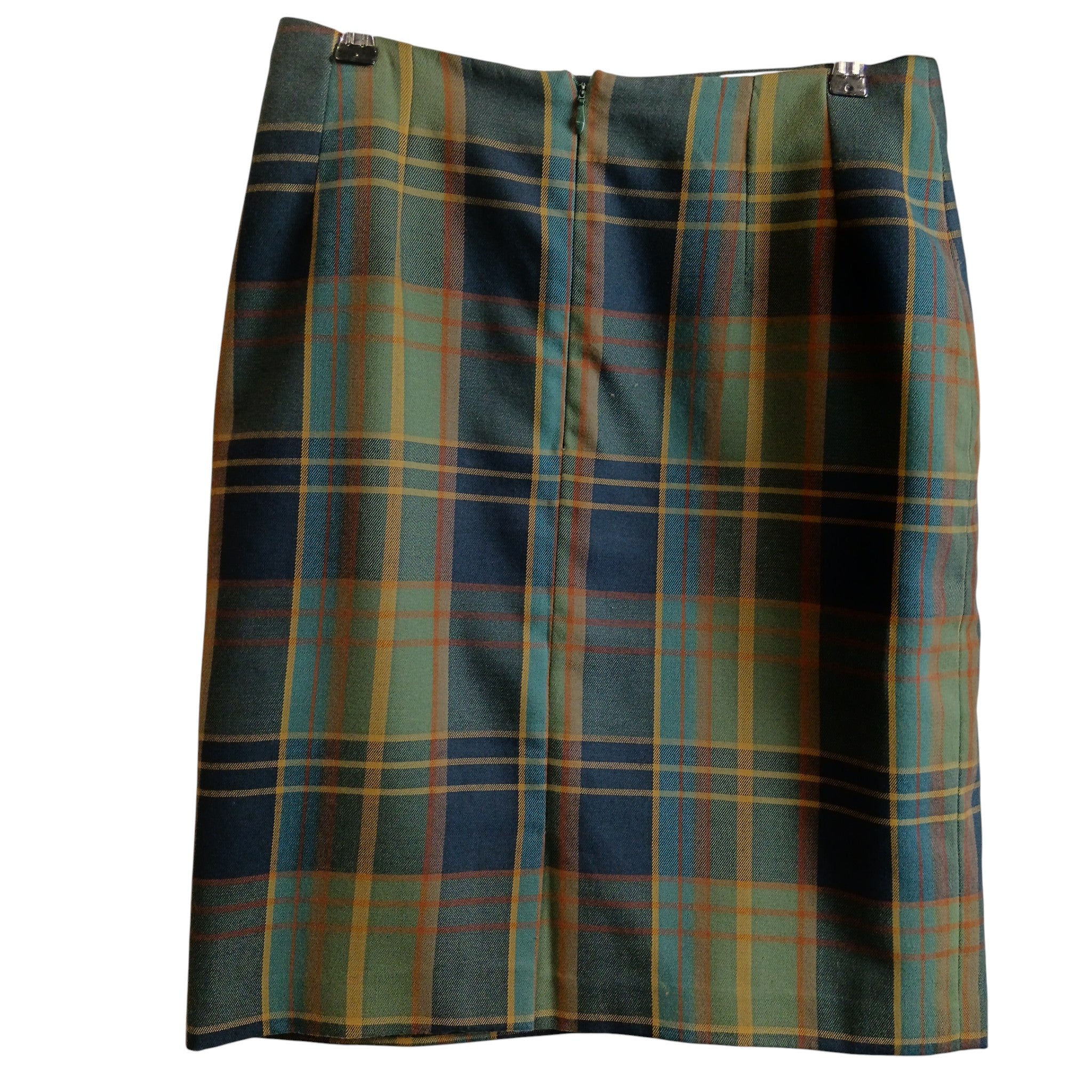 Back image for St- Roma Green Checked Knee Length Women's Skirt UK 14 - Womenswear | Pre-loved