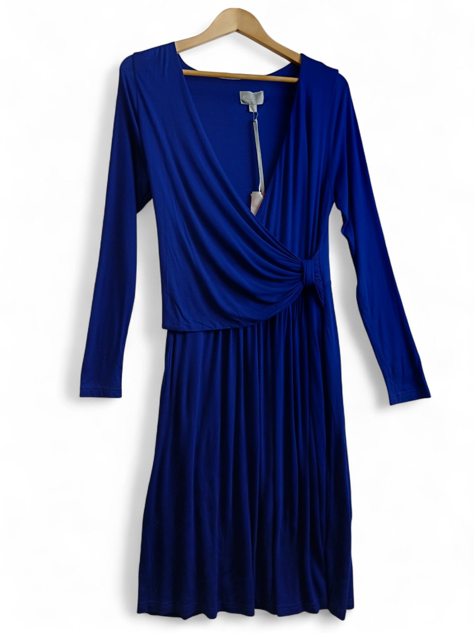 Front image for Pure Collection Royal Blue Jersey Midi Dress UK 14 - Tags On Womenswear | Pre-loved