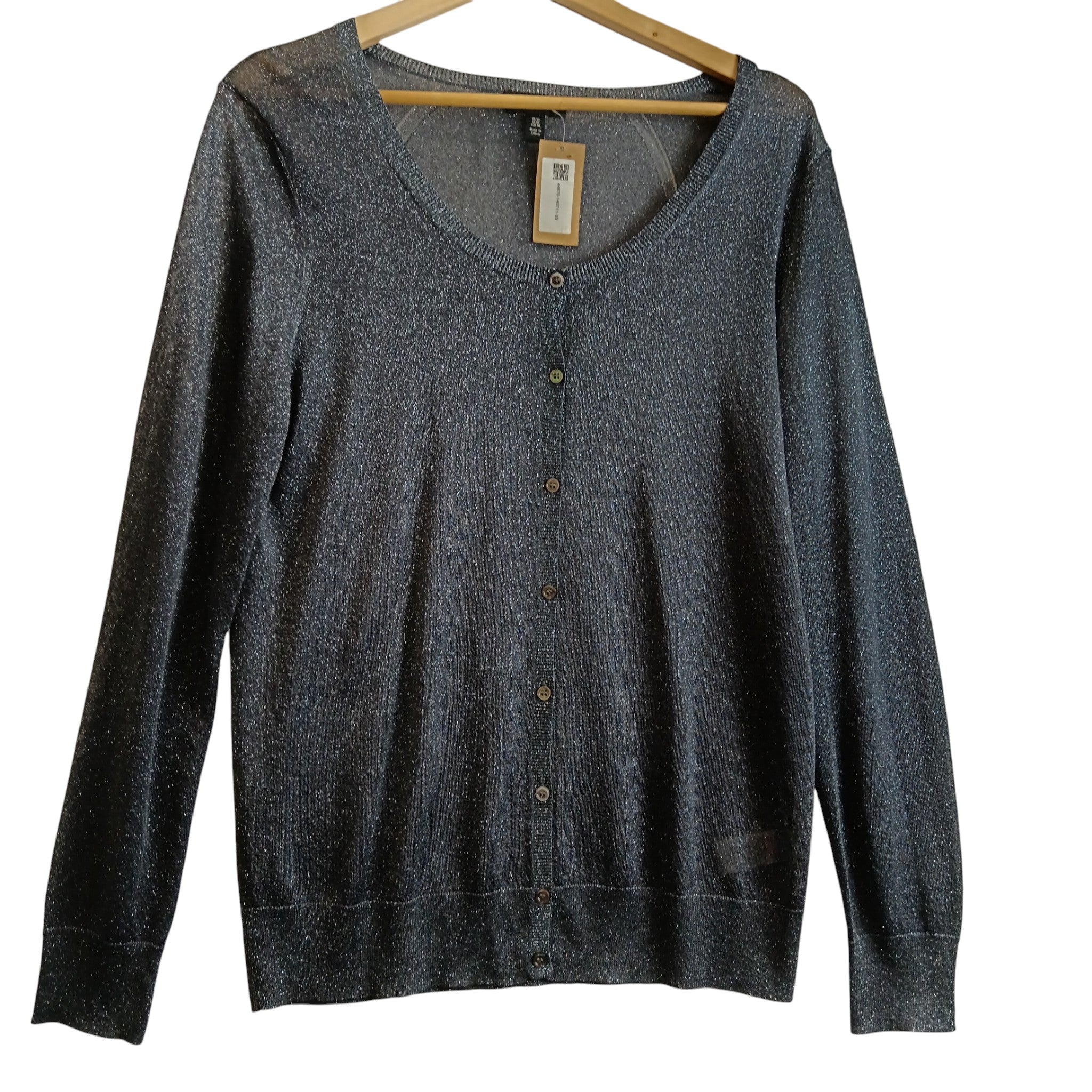 Front image for The White Company Ladies Silver Grey Cardigan UK X-Large -Tags On -