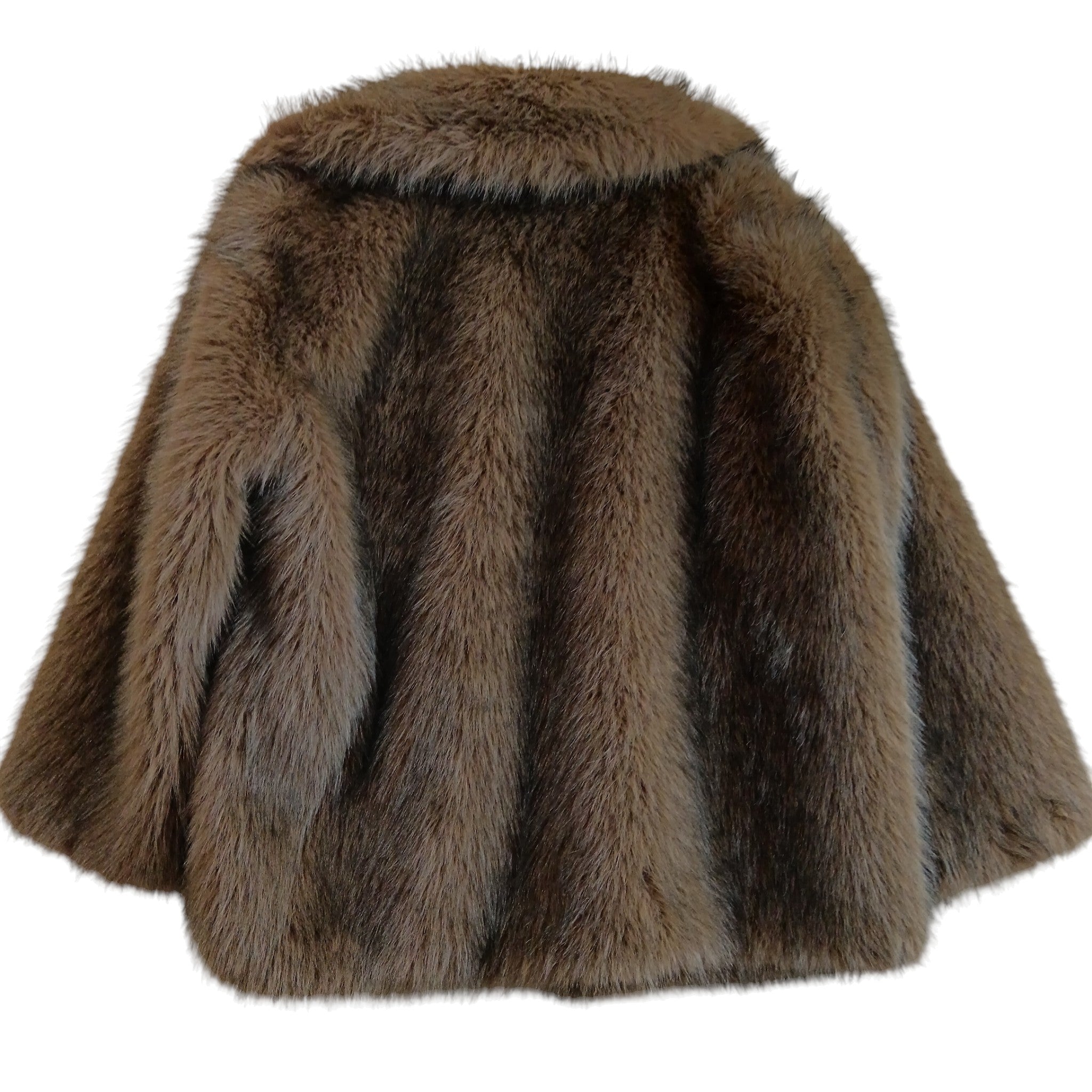 Back image for Neo Mint Faux Fur Dark Brown Ladies Coat UK 12-14 - Womenswear | Pre-loved