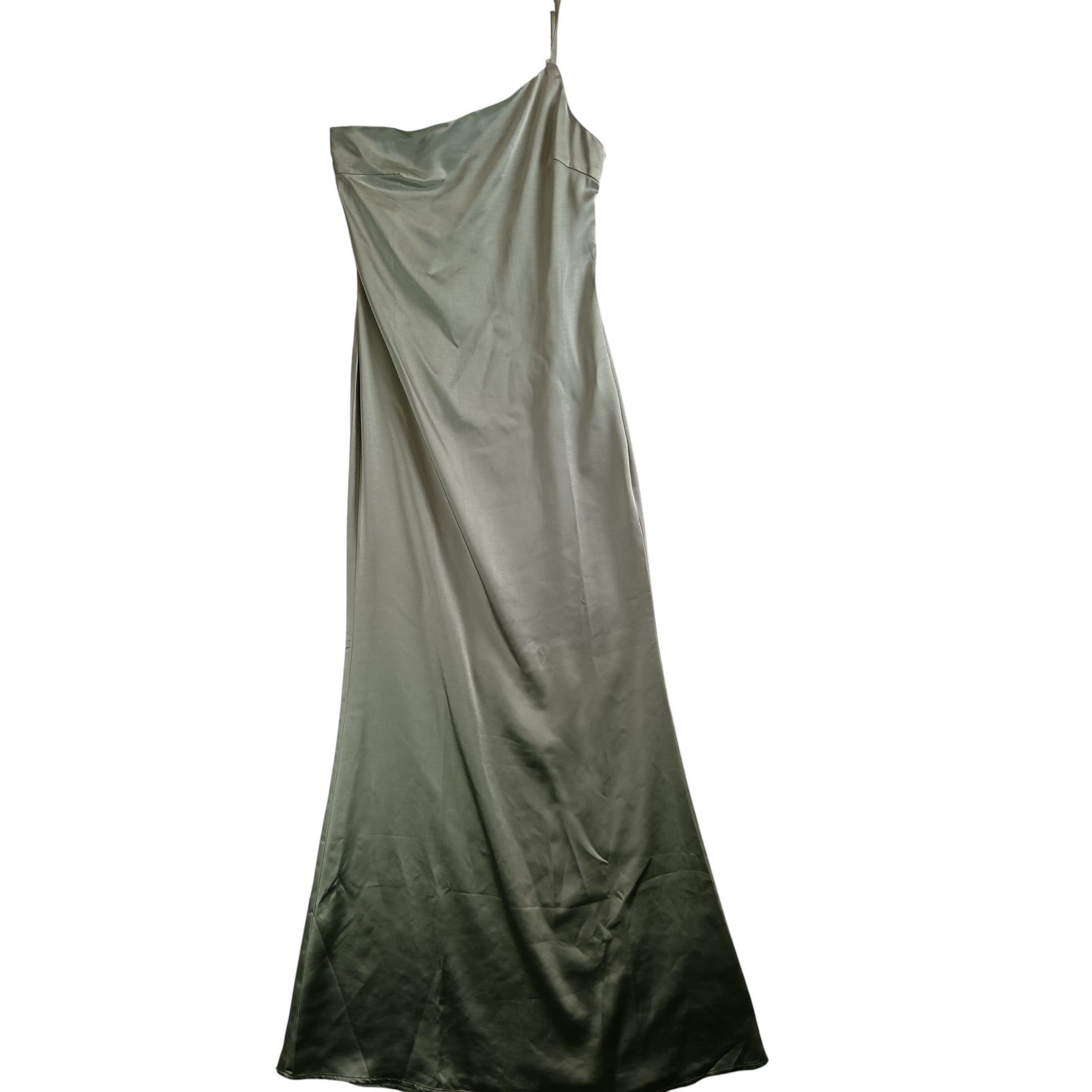 Front image for Pretty Lavish Keisha Maxi Dress Sage Green Polyester Adjustable Strap UK 10 - Womenswear | Pre-loved