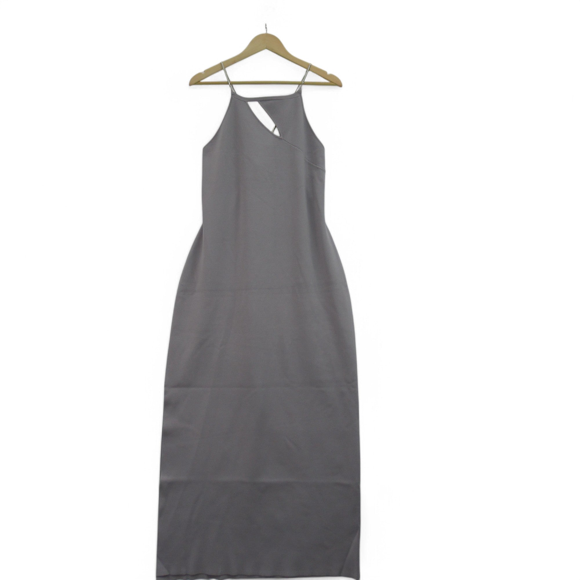 front image for Karen Millen Dress Large Mushroom Grey Womenswear | Preloved