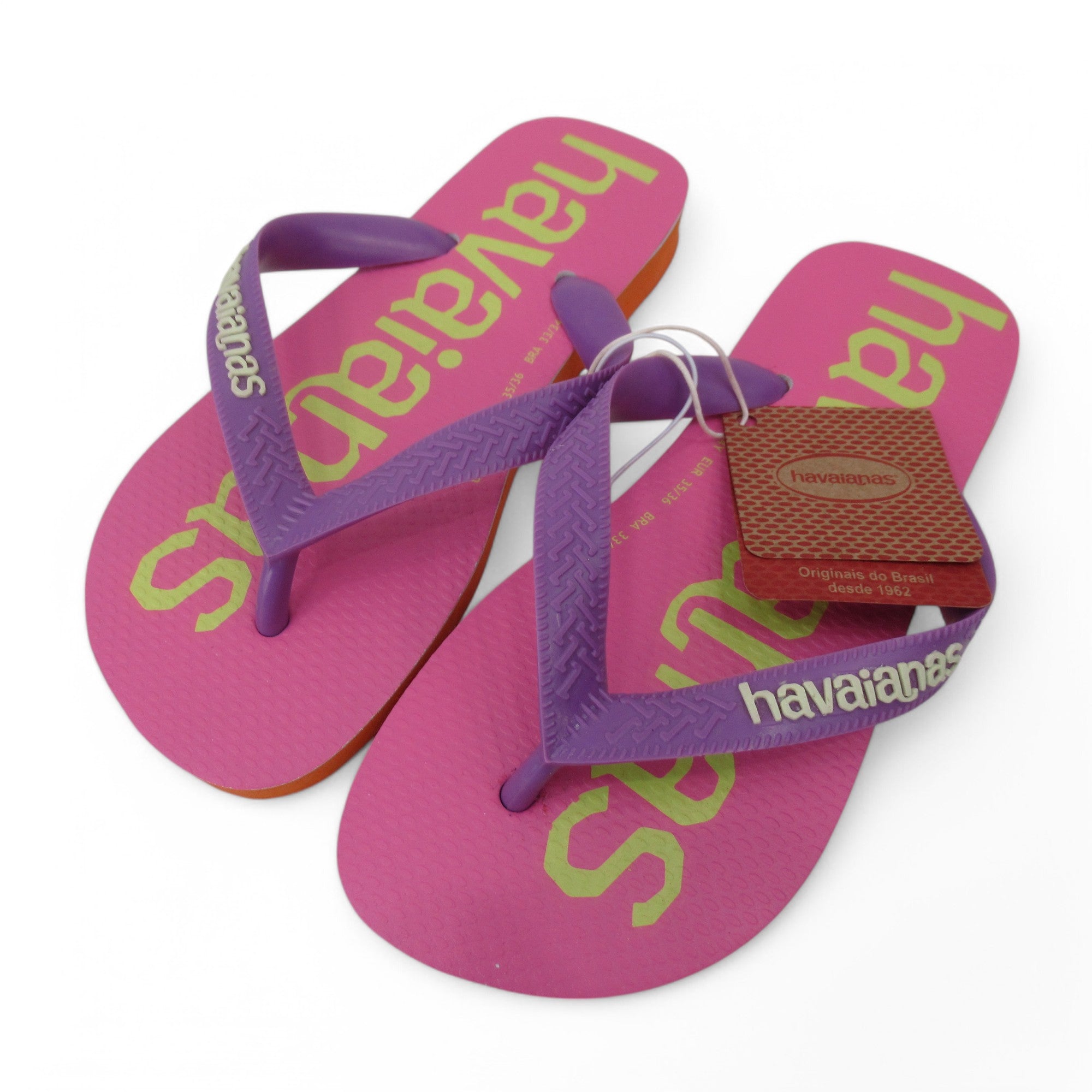 front image for Havaianas Flip Flop Sandals UK 3 Pink Womenswear | Preloved