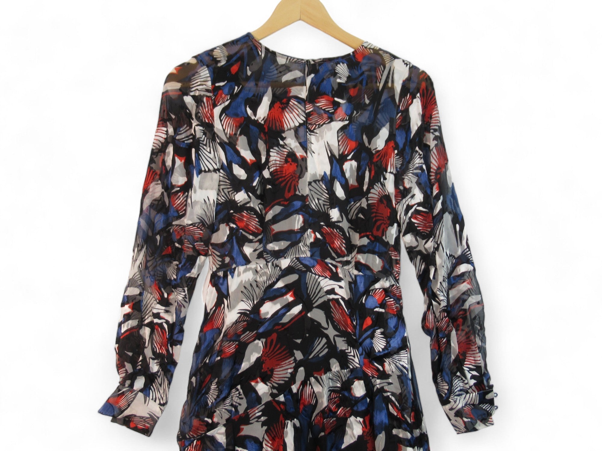 Close up image for Reiss UK 8 Multicoloured Print Asymmetric Dress Womenswear | Preloved