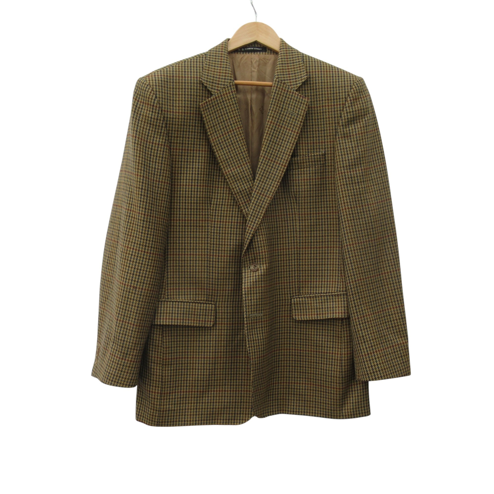 front image for Daks Vintage Tweed Blazer 42 Brown Check Menswear | Pre-loved