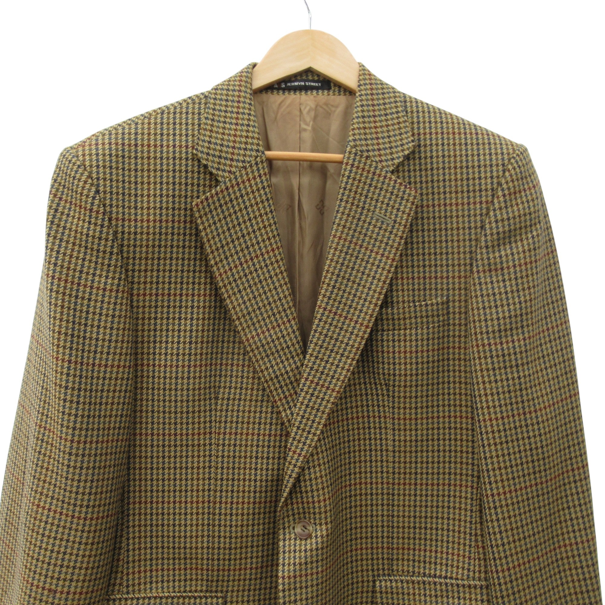 front image for Daks Vintage Tweed Blazer 42 Brown Check Menswear | Pre-loved