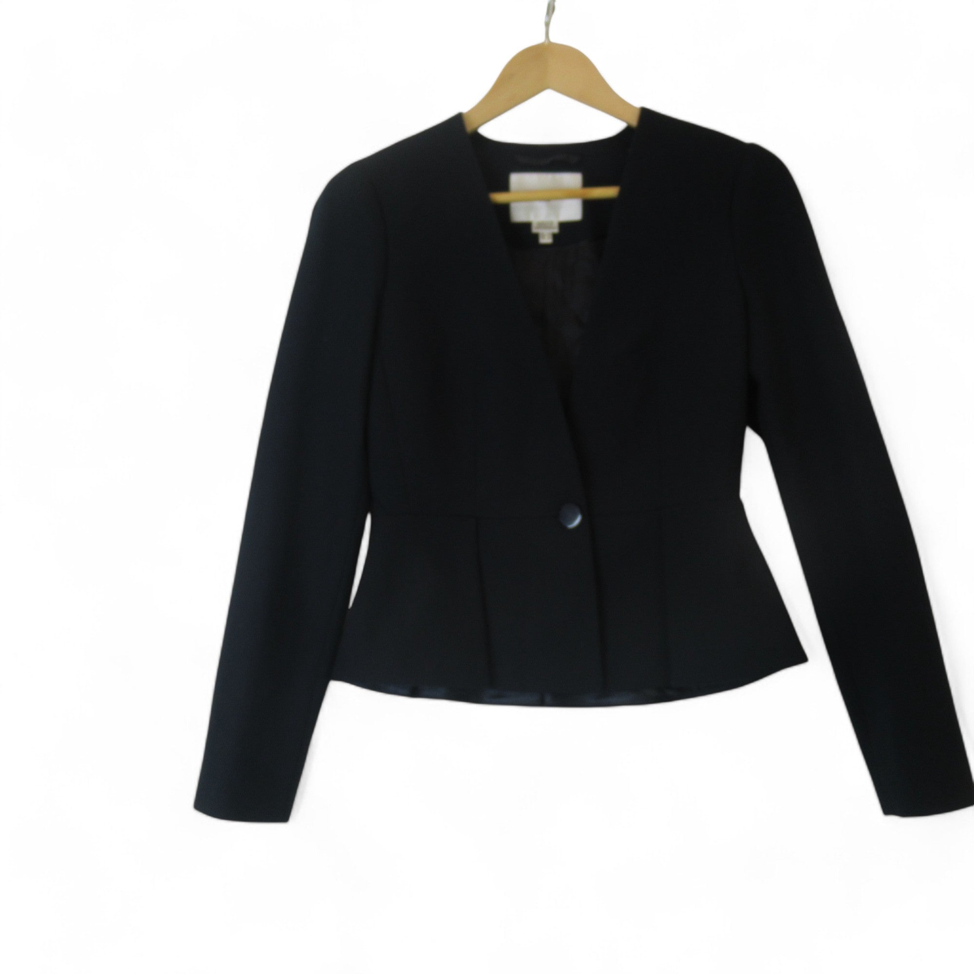 front image for L K Bennett Small Navy Blue Suit Jacket Womenswear | Preloved