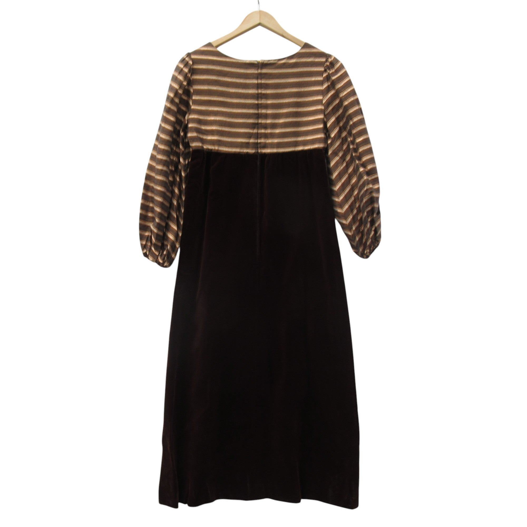 back image for Jean Varon Vintage Dress UK 14 Brown Gold Womenswear | Pre-loved