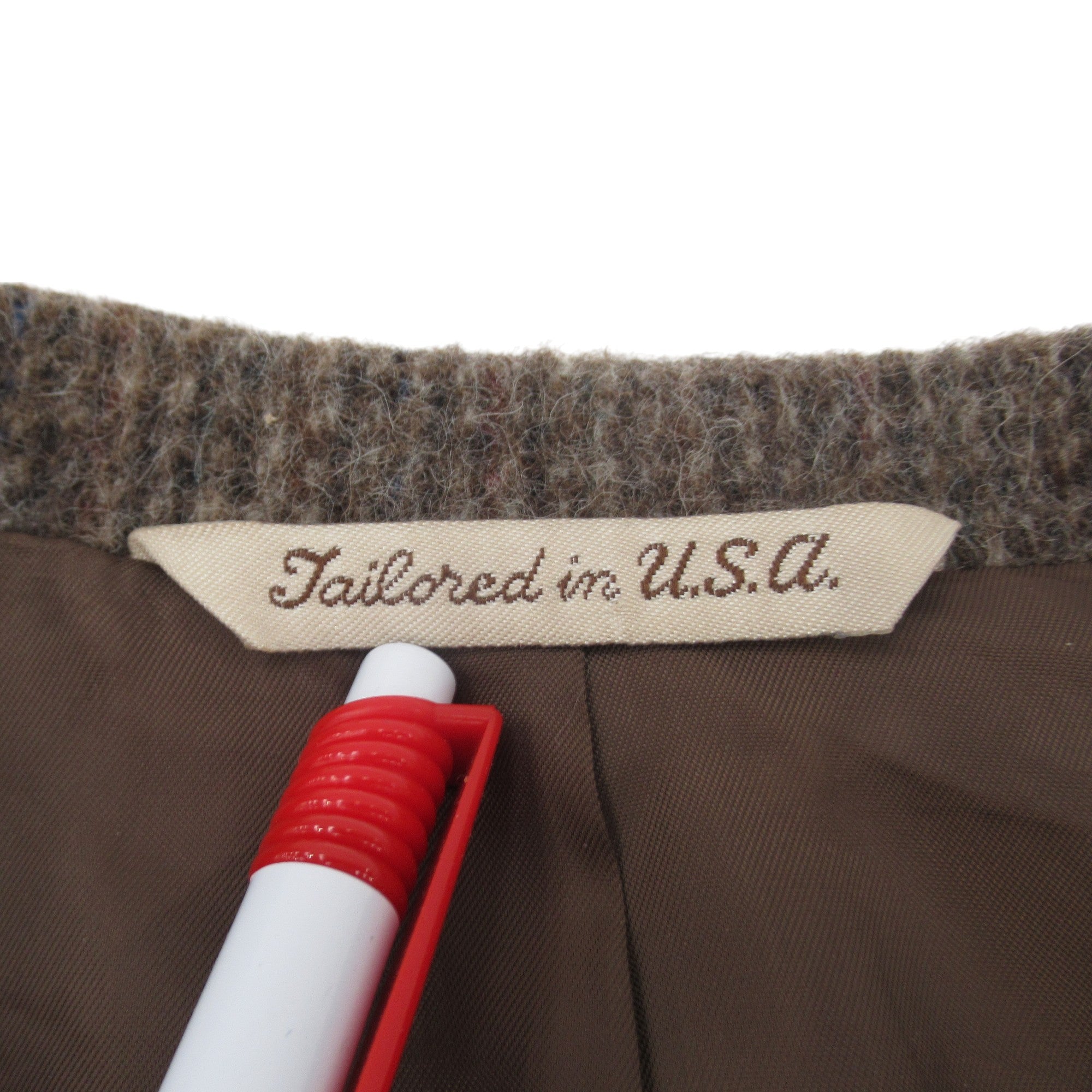 label image for Austin Leeds Vintage Tweed Blazer 39S Brown Menswear | Pre-loved