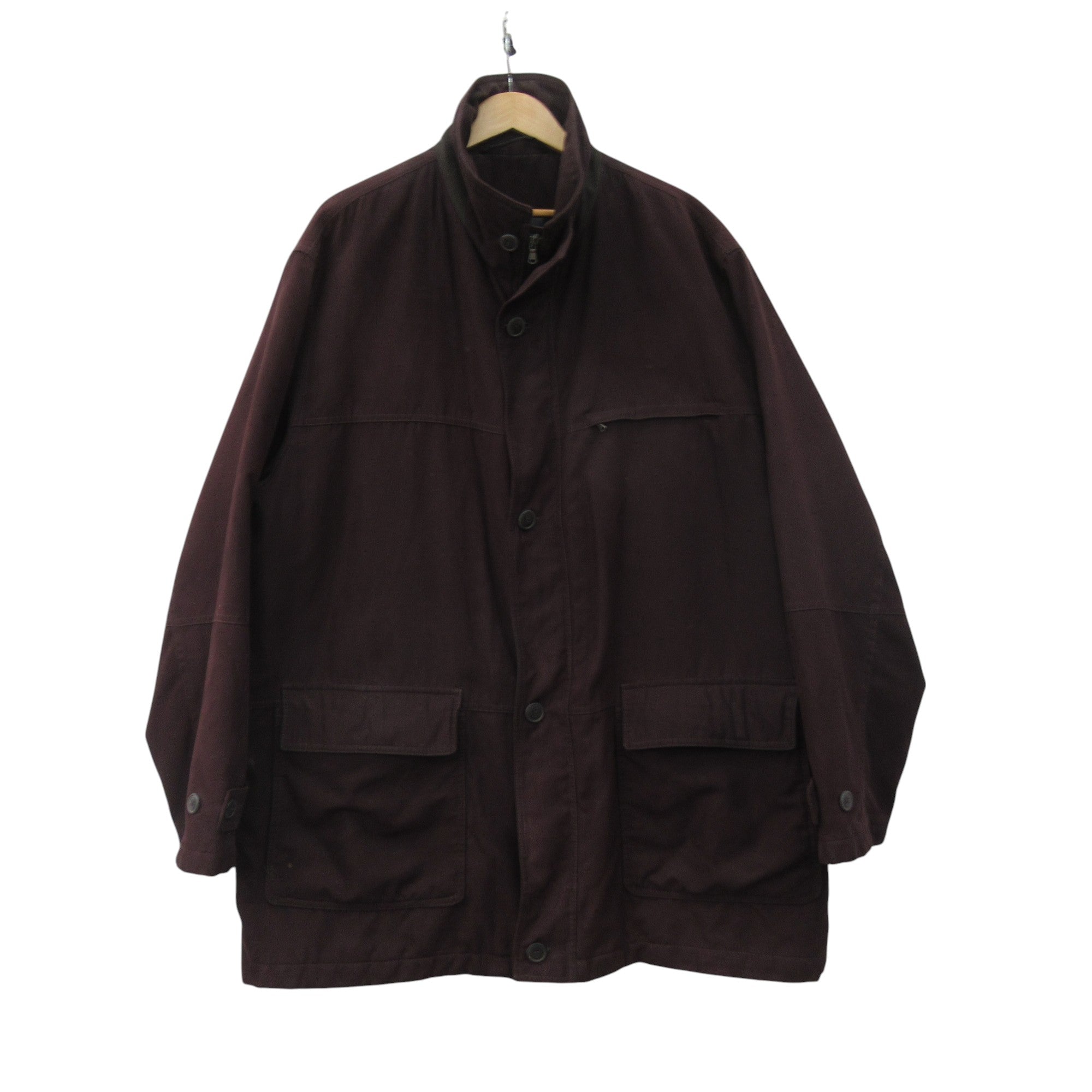 front image for Jupiter Sportswear Coat Jacket Burgundy 3XL Menswear | Pre-loved 