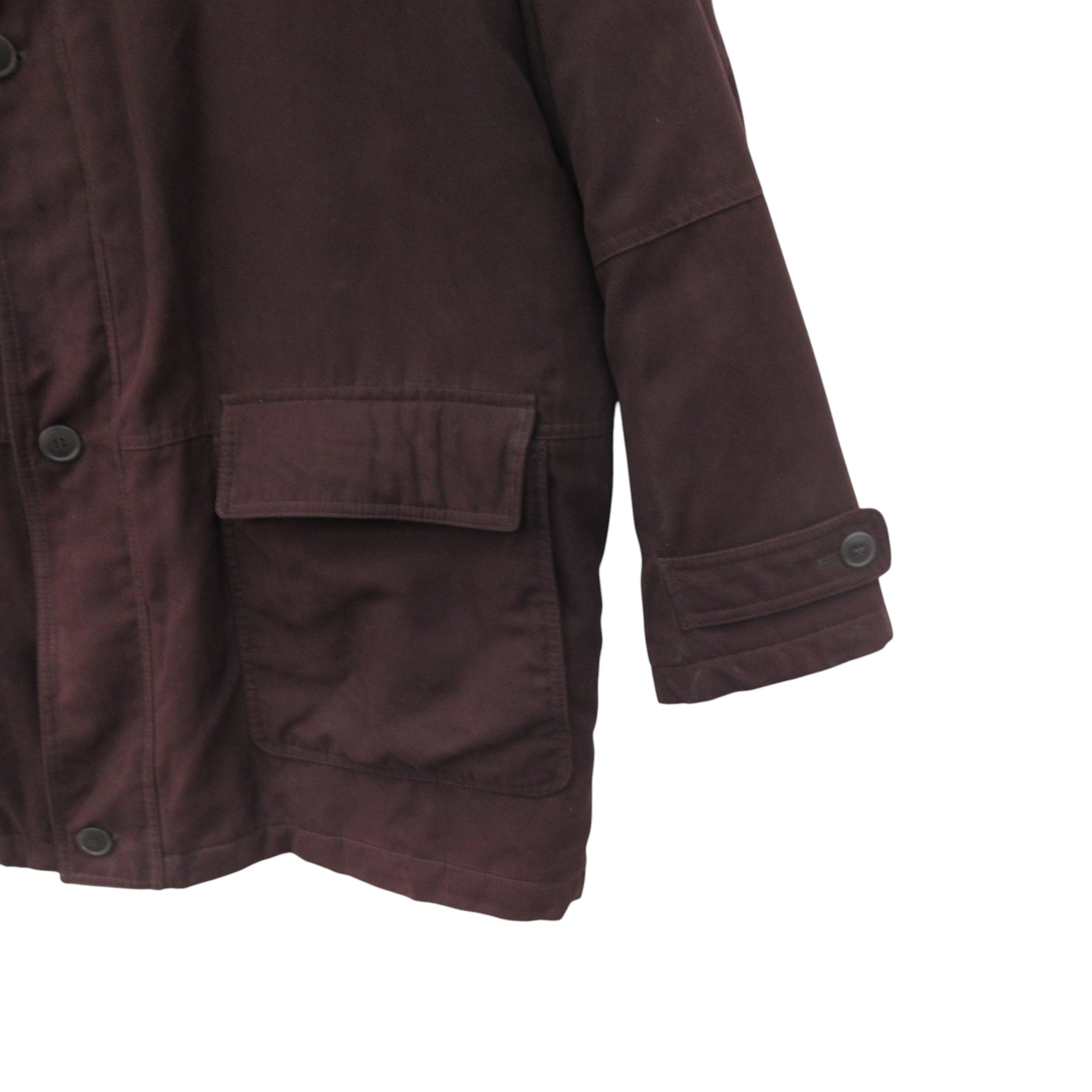 sleeve image for Jupiter Sportswear Coat Jacket Burgundy 3XL Menswear | Pre-loved 