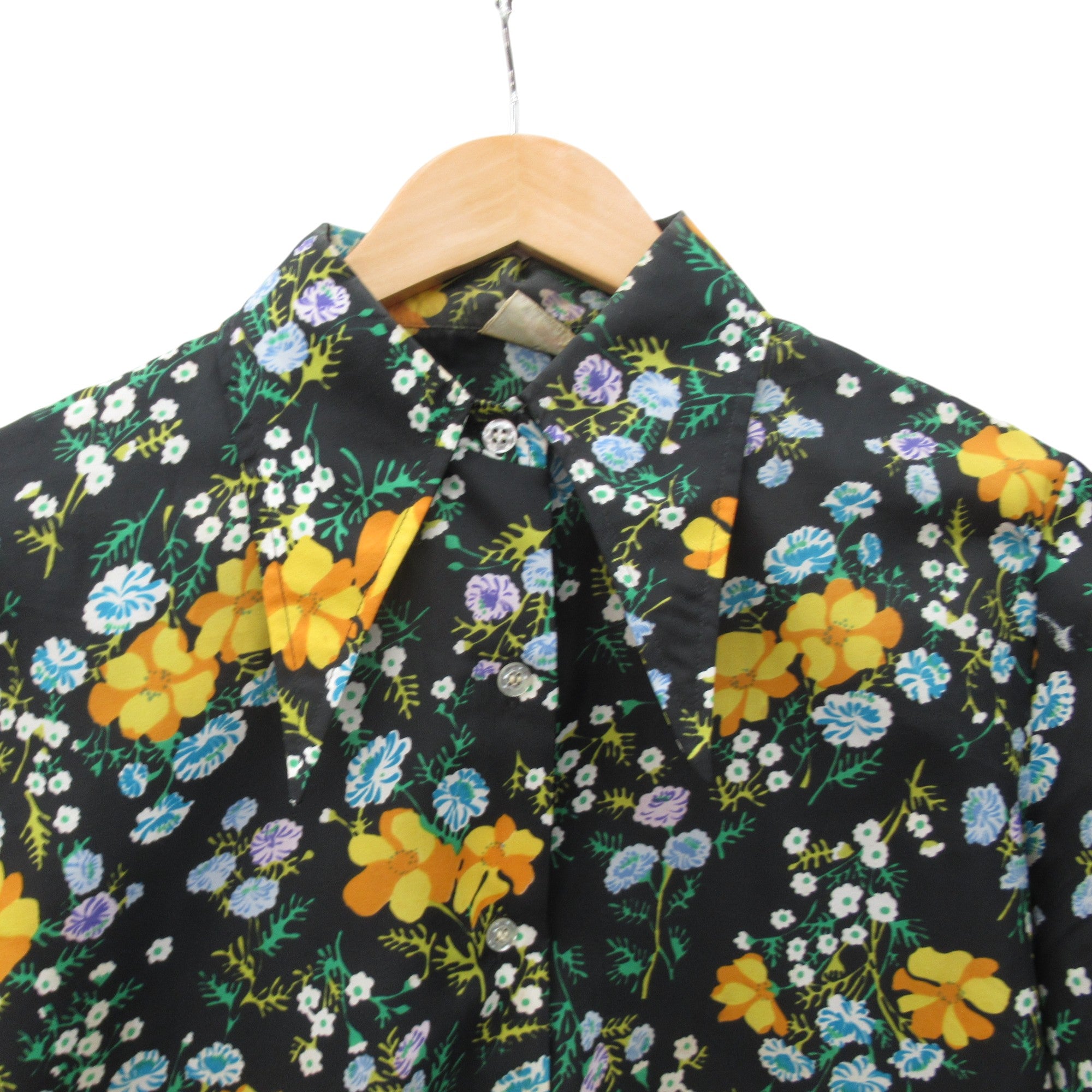 collar image for Import Vintage Floral Blouse Large Multicoloured Womenswear  Pre-loved