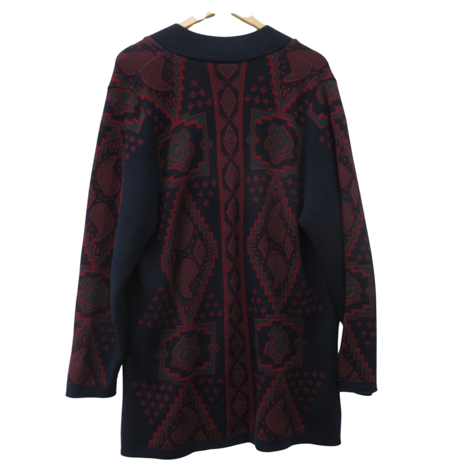 back image for Laivie Denmark Vintage Cardigan Large Blue Red Womenswear | Pre-loved