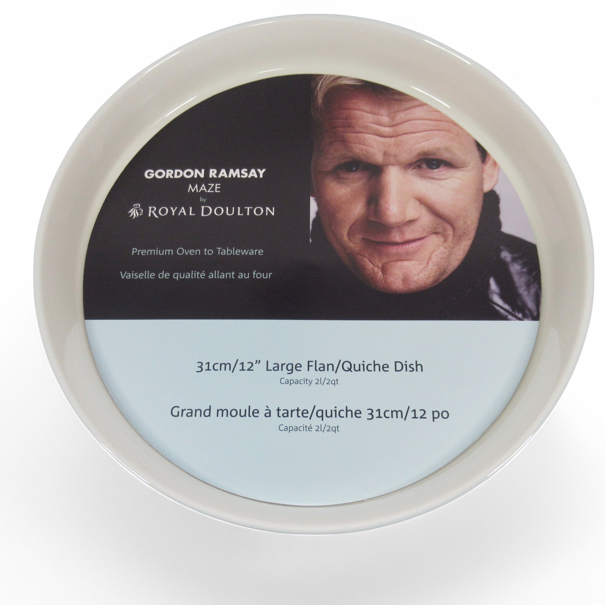 Top image of Royal Doulton Gordon Ramsay Maze 12" Quiche Dish