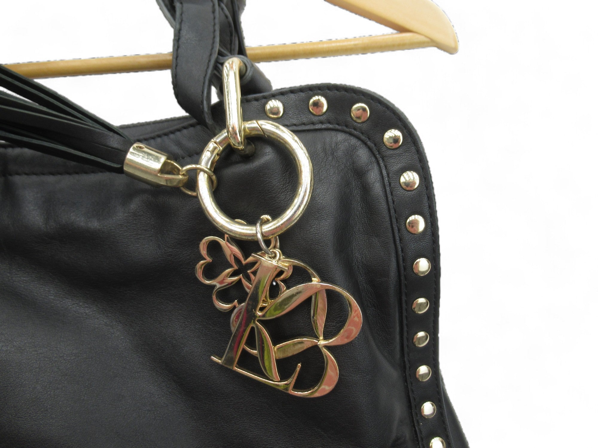 Keyring image for L K Bennett Black Medium Shoulder Handbag Womenswear | Preloved