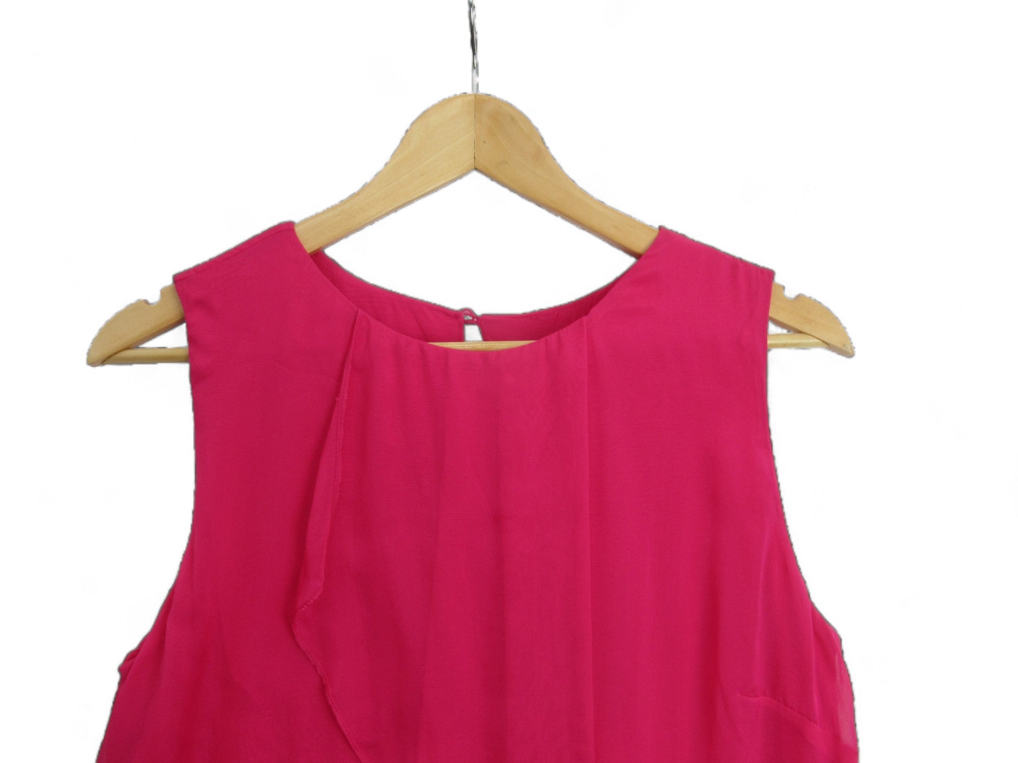 Close up front image for Phase Eight UK 12 Pink Drape Blouse Womenswear | Preloved