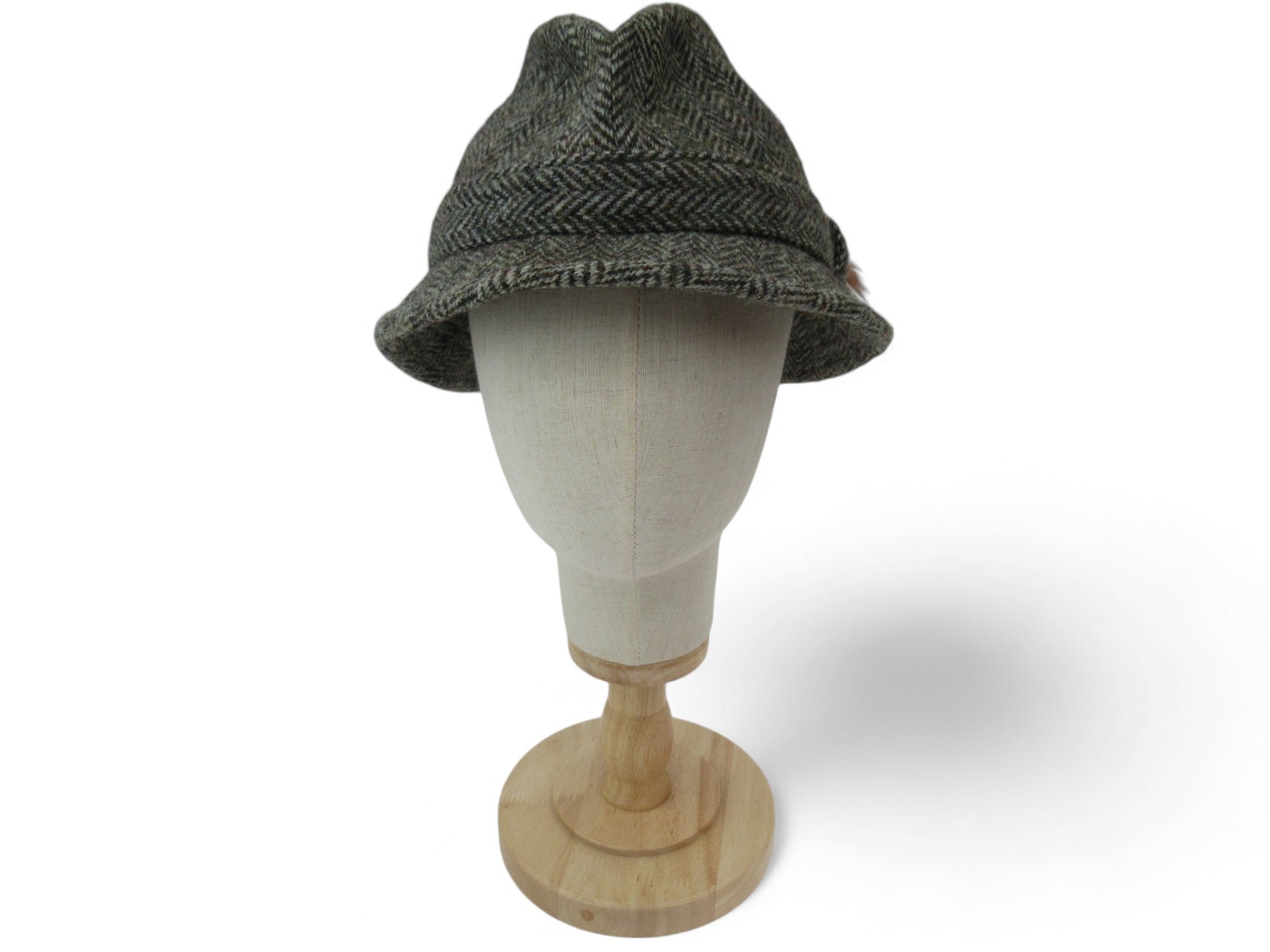 Front image for Marks & Spencer Harris Tweed Medium Beige Vintage Hat Menswear | Preloved