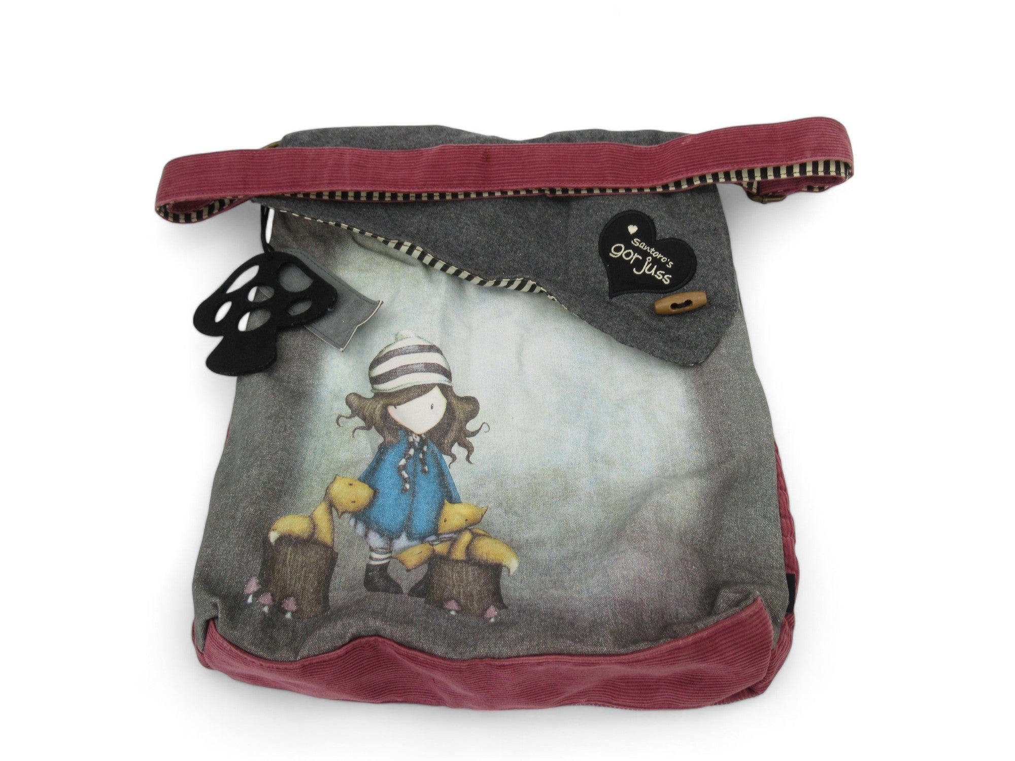 Front image for Santoros London Gor Juss Medium Grey Handbag Womenswear | Preloved