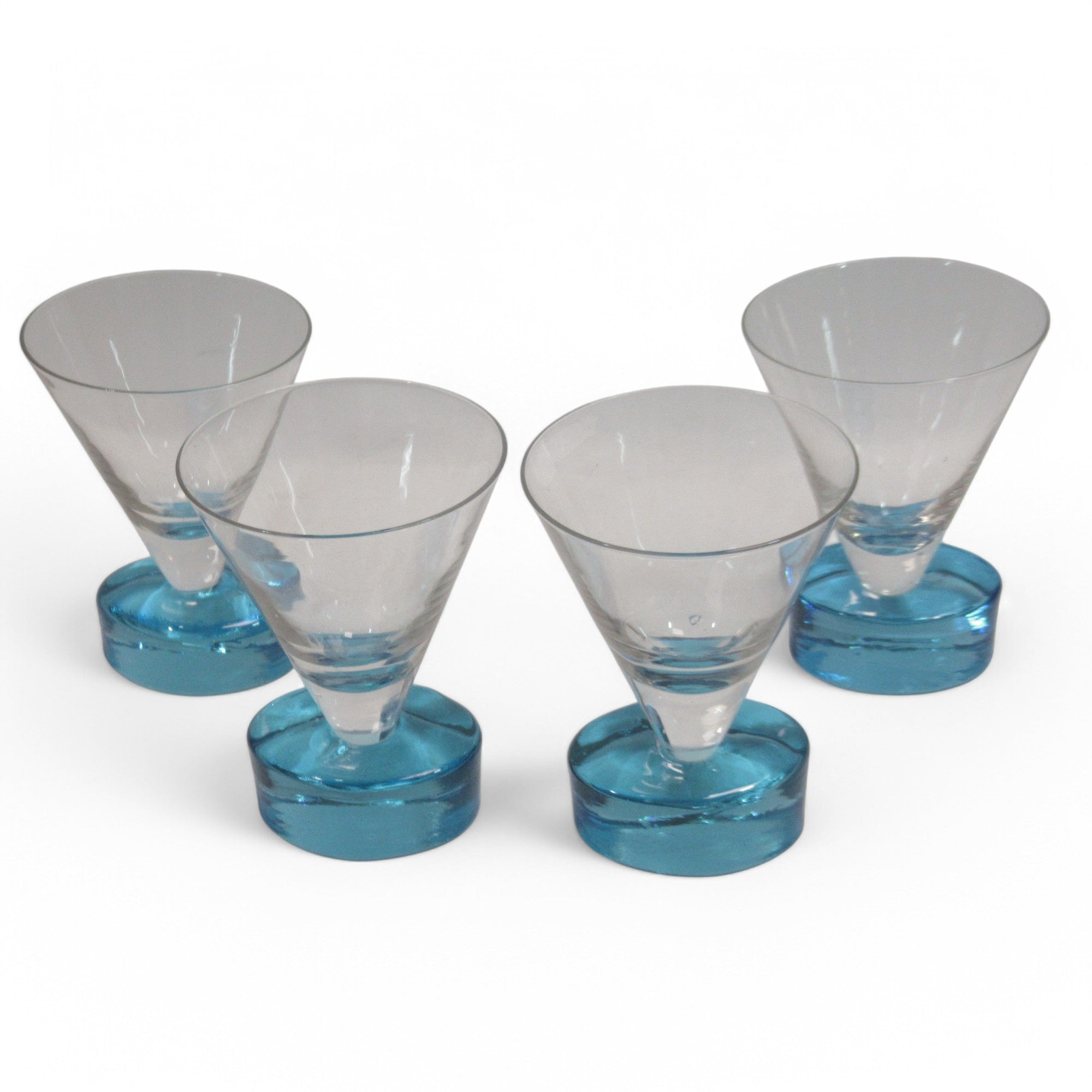 Glasses image of 5-Piece Aqua Blue/Clear Glass Pitcher Jug & Glasses Set