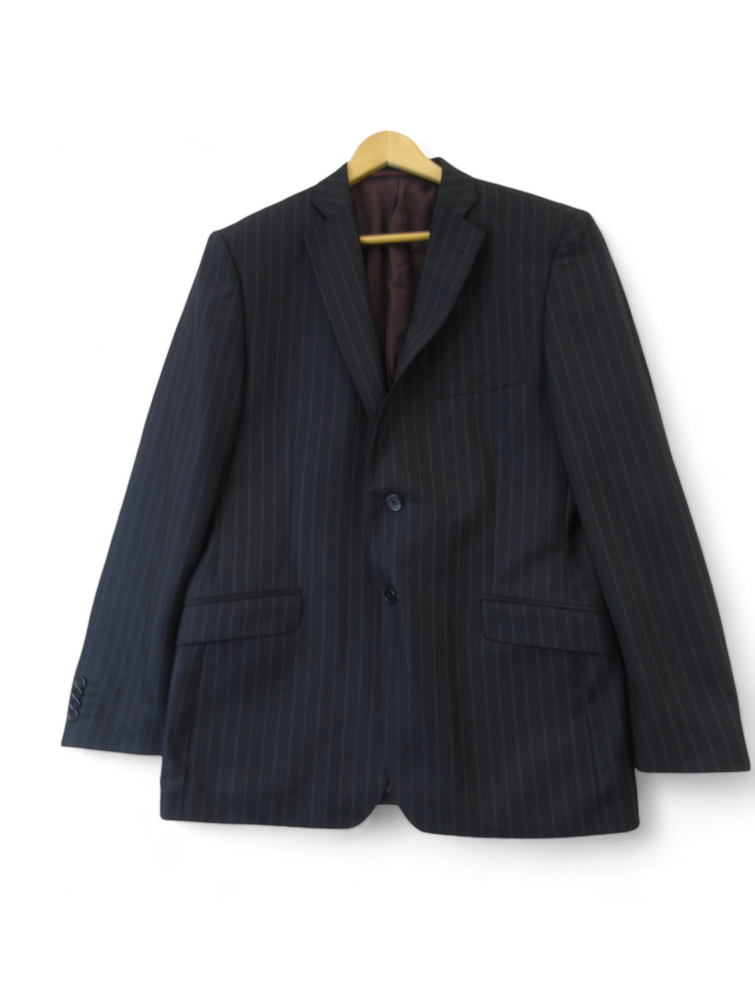 Front image for Berwin & Berwin 42" Navy Pinstripe Suit Jacket Menswear | Preloved