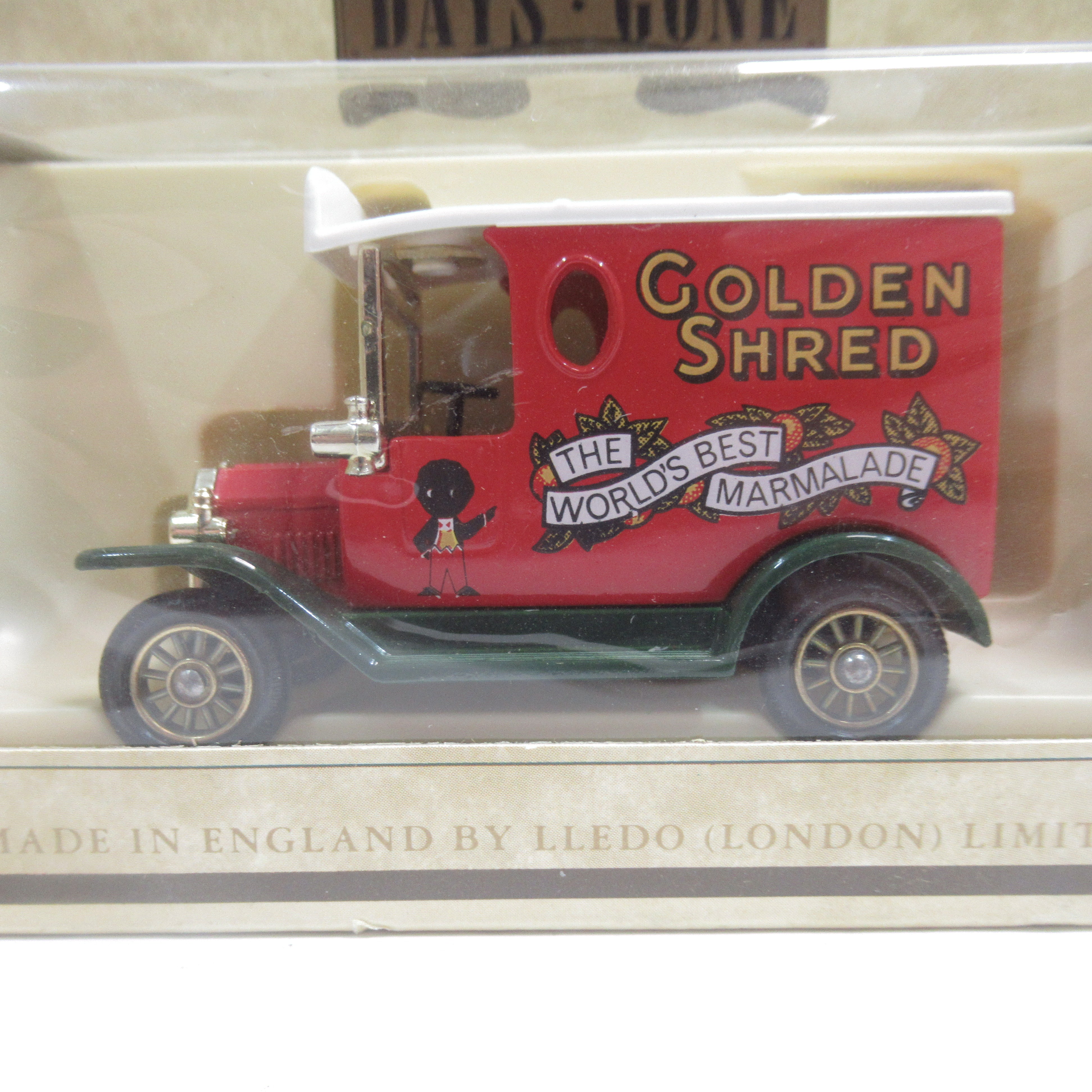 Close up image of Lledo Models Of Days Gone 1920 Model T Ford Van Replica