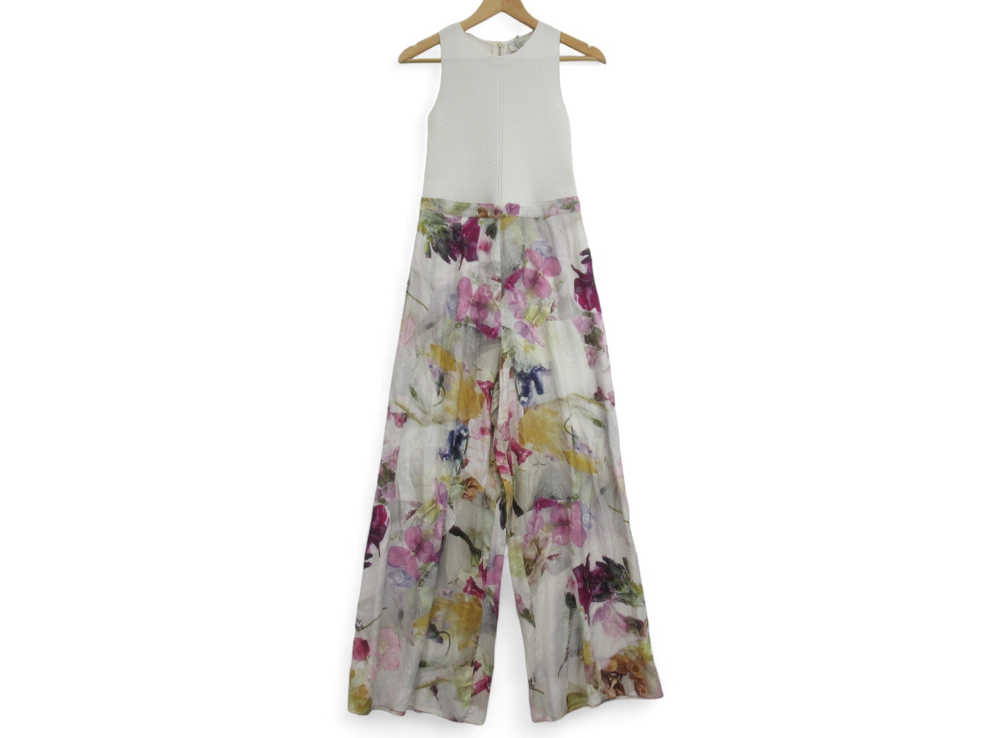 Front image for Ted Baker UK 10 Multicoloured Floral Jumpsuit Womenswear | Preloved