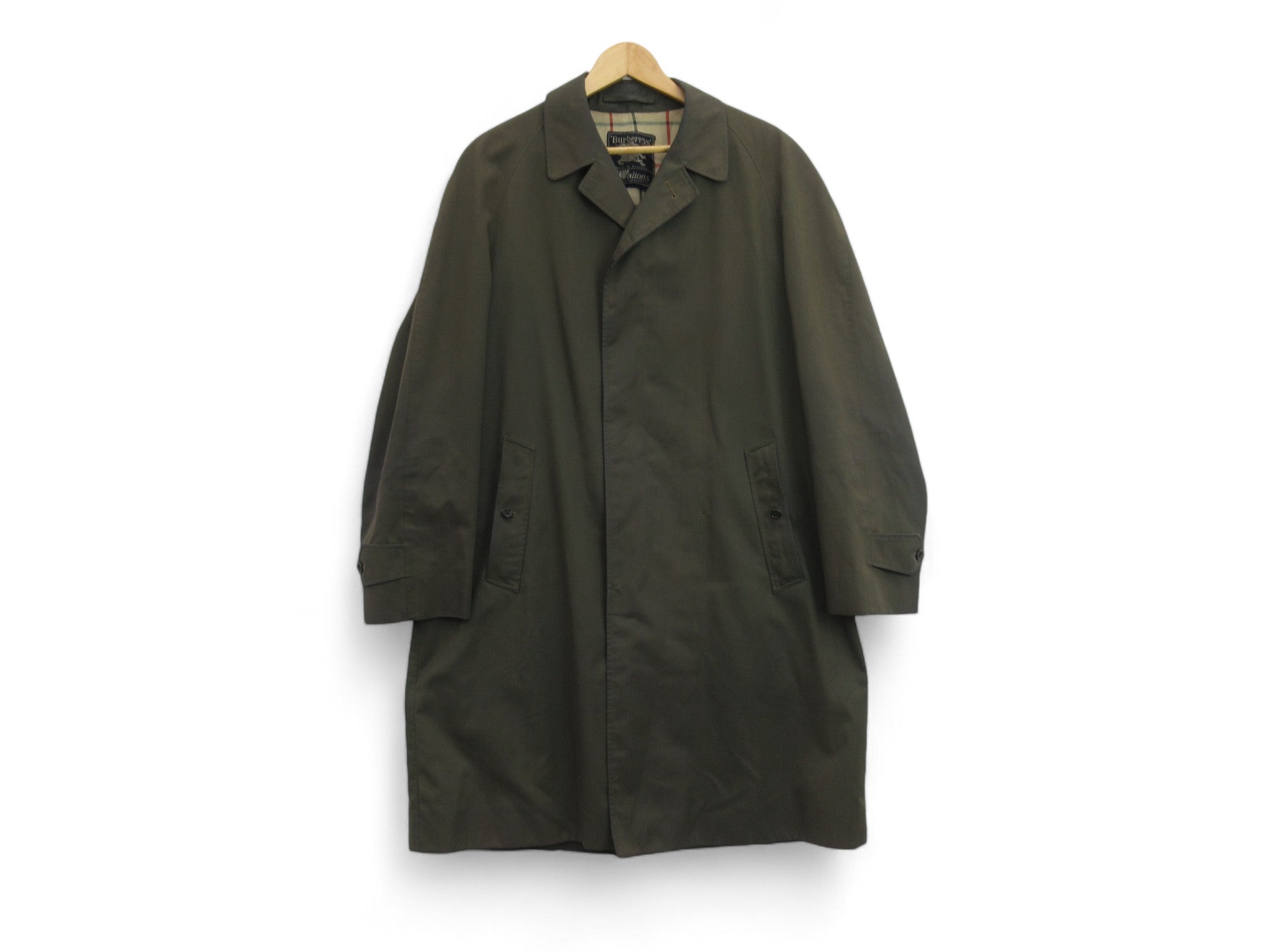 Burberry green raincoat best sale