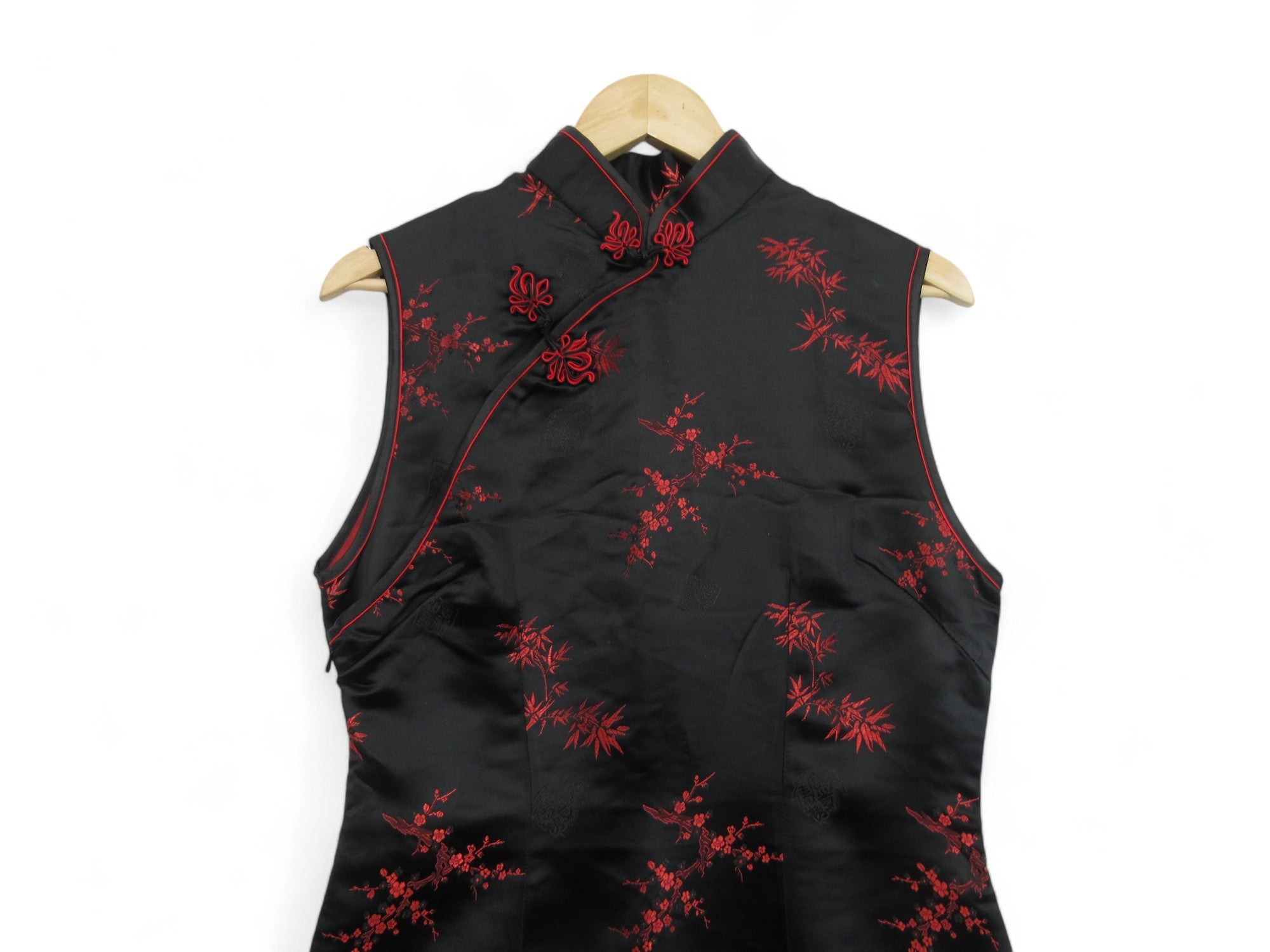 Top image for Silkwear UK 12 Black Red Oriental Dress Womenswear | Preloved