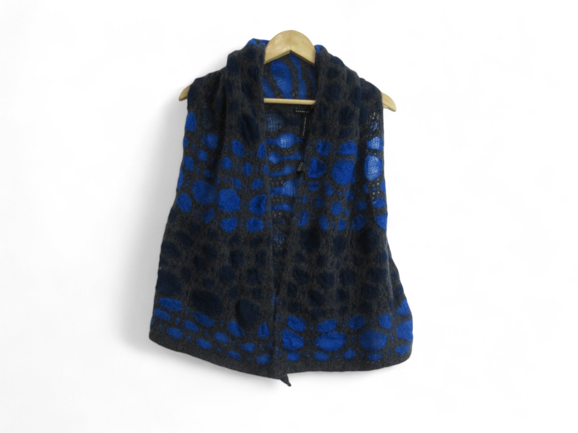 Front image for Sarah Pacini One Size Blue Grey Caridgan Womenswear | Preloved