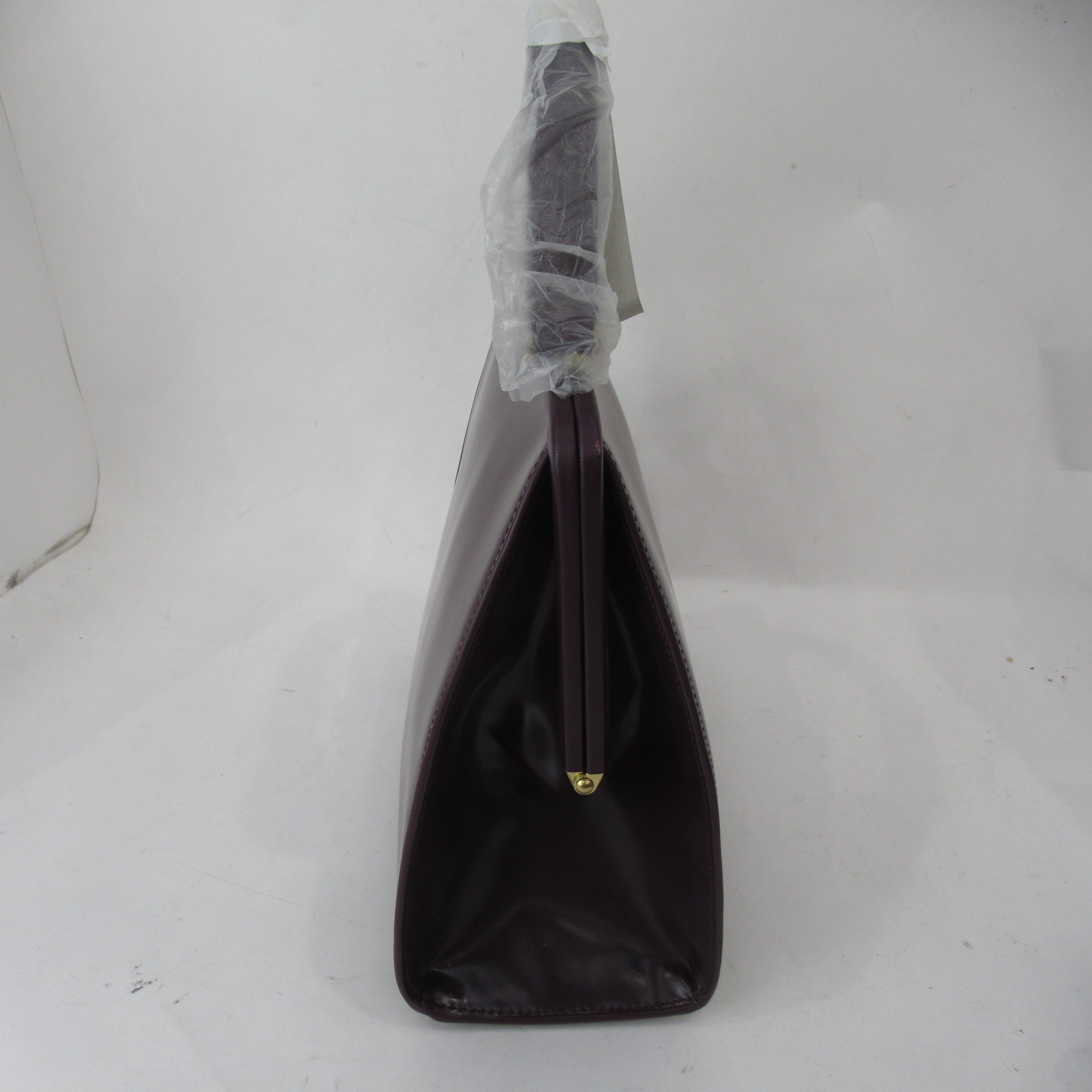 side image for Lulu Guinness Hand Bag Damson Leather Womenswear | Preloved