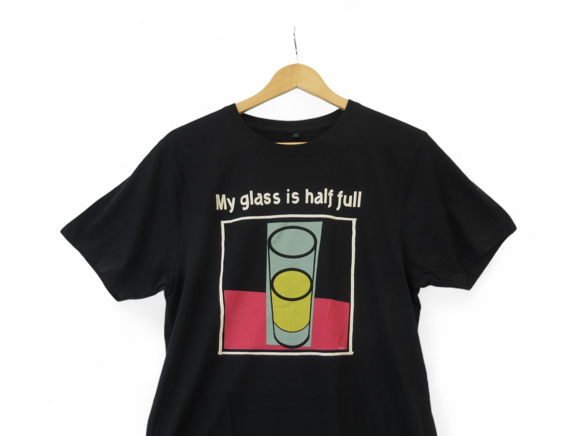 Logo image for Earth Positive Small Black Organic Cotton T Shirt Menswear | Preloved