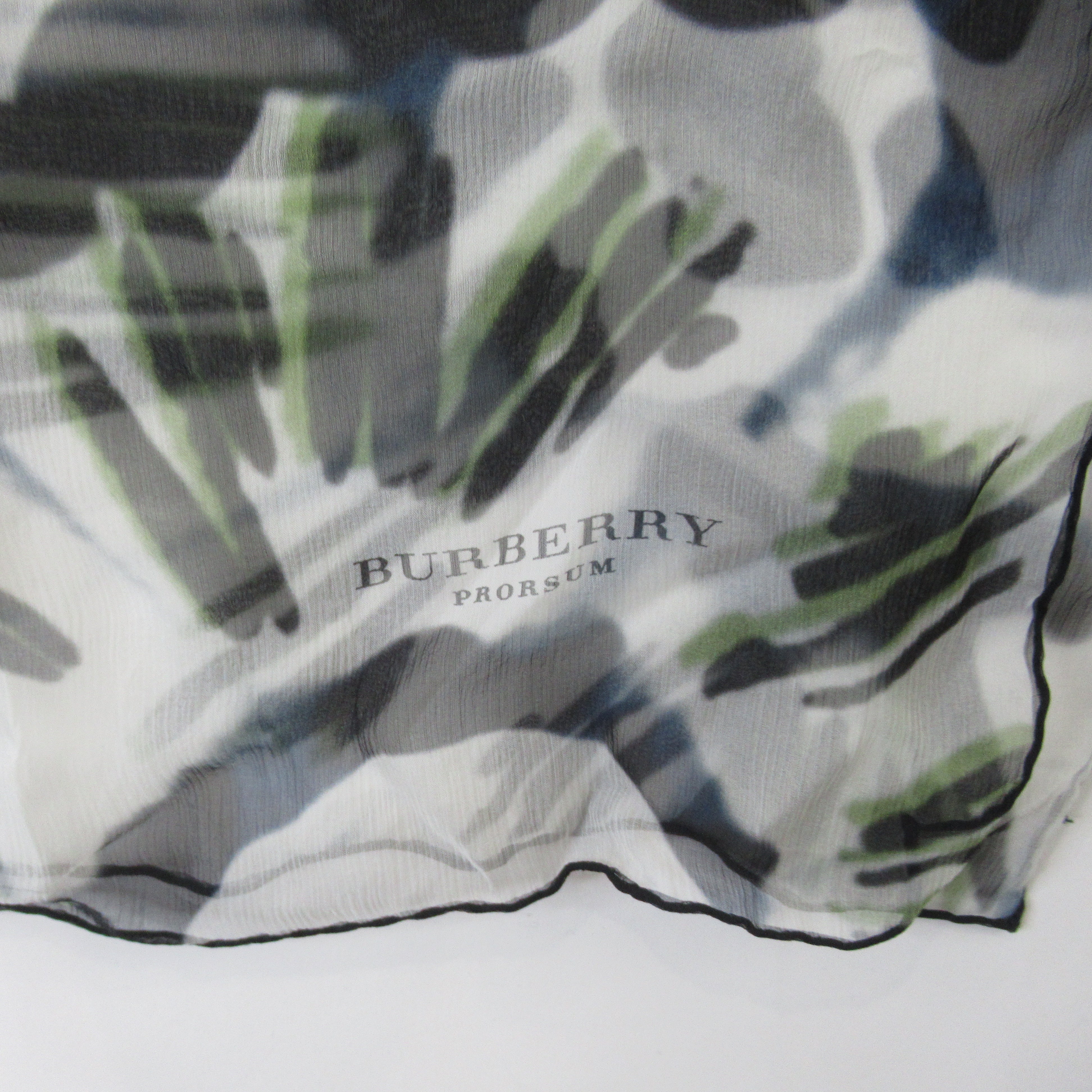 logo image for Burberry Chiffon Floral Scarf Multicoloured Womenswear | Preloved 