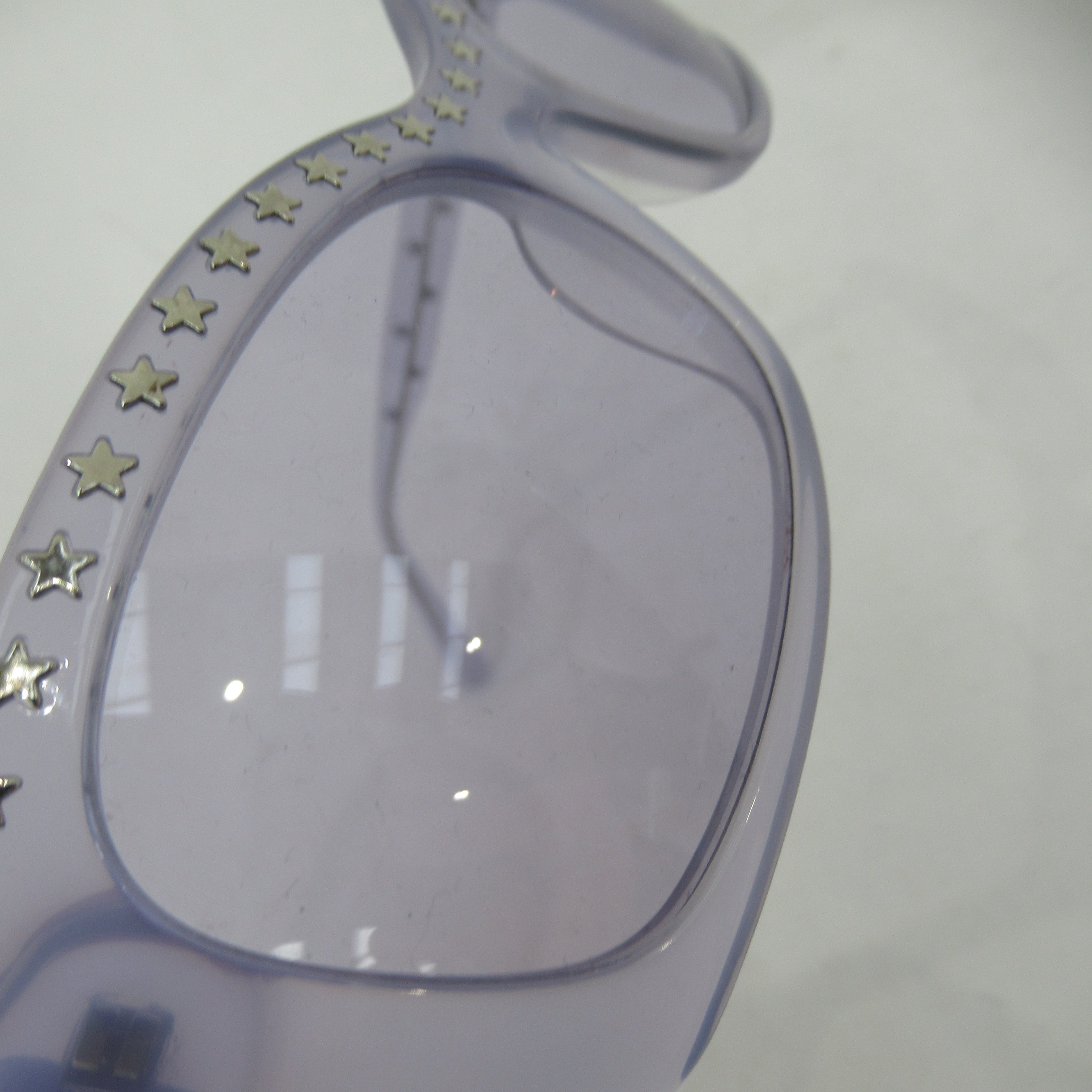 close up image for Linda Farrow Gallery Sunglasses Plastic Frame Lilac Tint Womenswear | Preloved