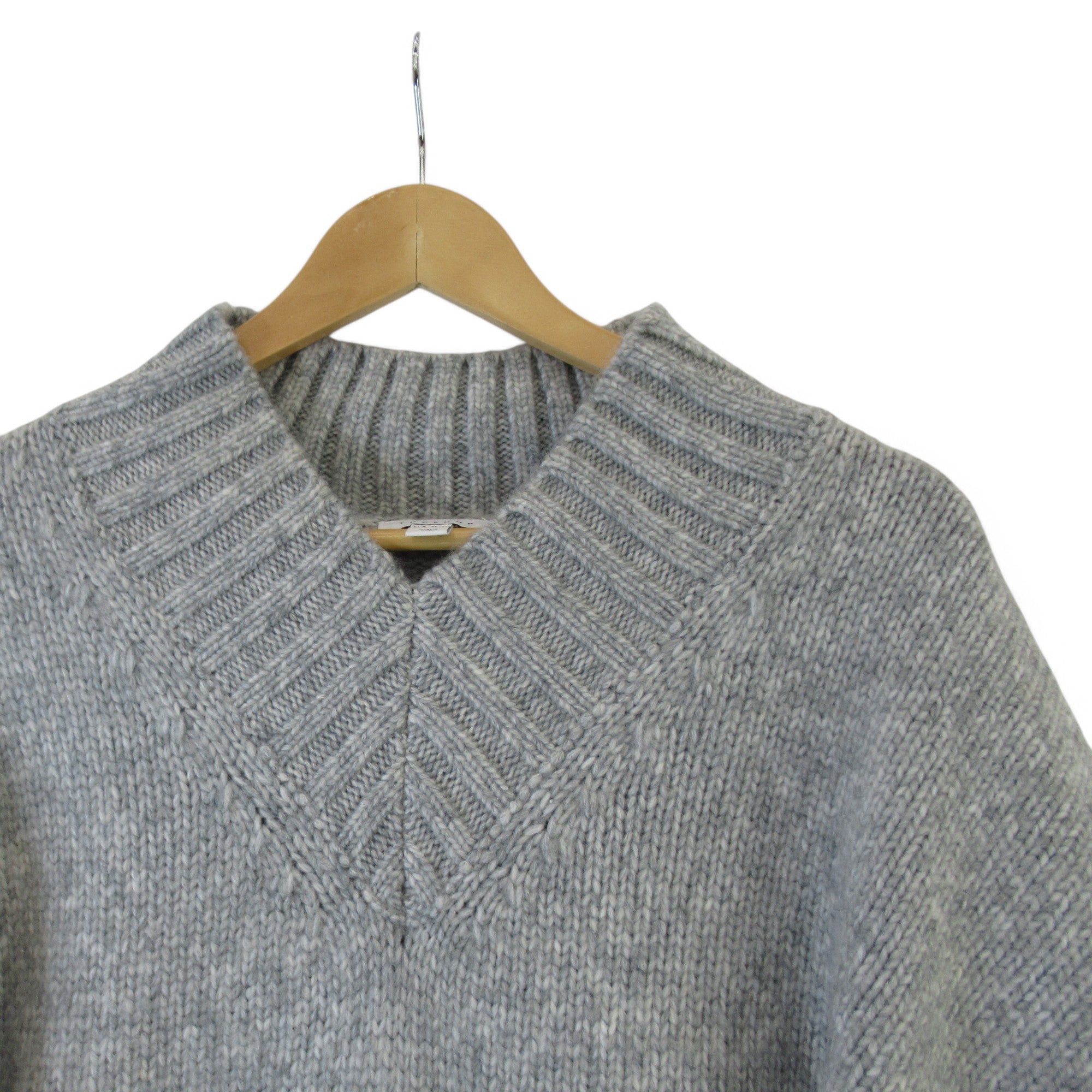 neck image Topshop Knit Jumper 8-10 Grey Womenswear | Preloved 