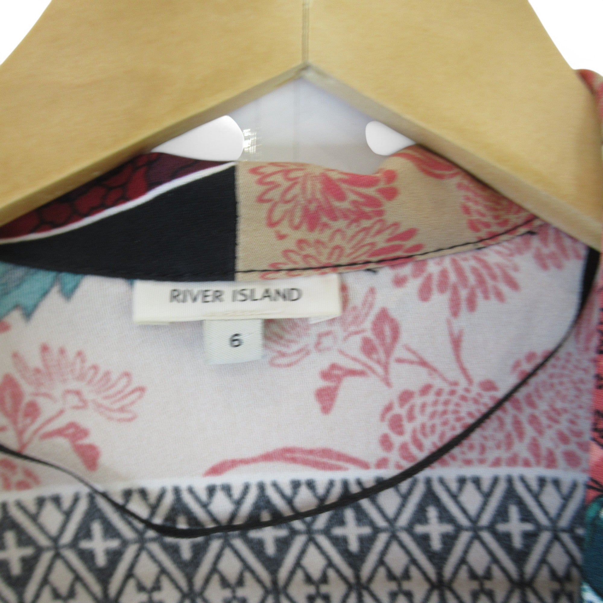 label image River Island Open Blouse UK 6 Multicoloured Womenswear | Preloved