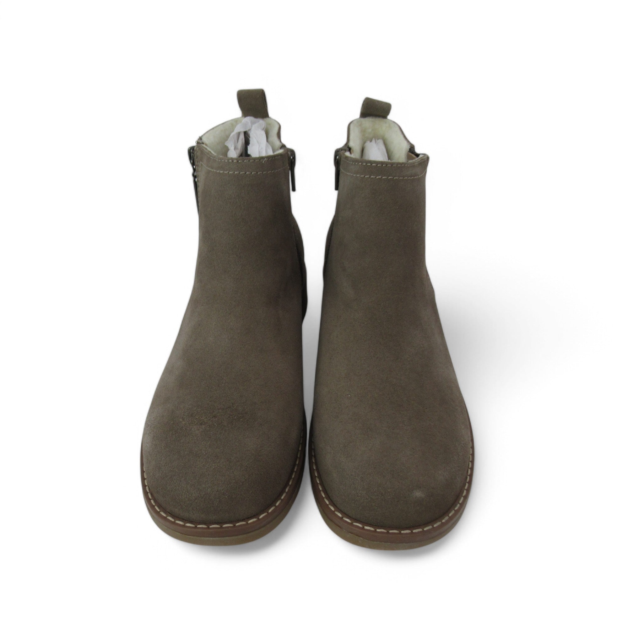 front image Hush Puppies Suede Boots UK 7 Taupe Womenswear | Preloved