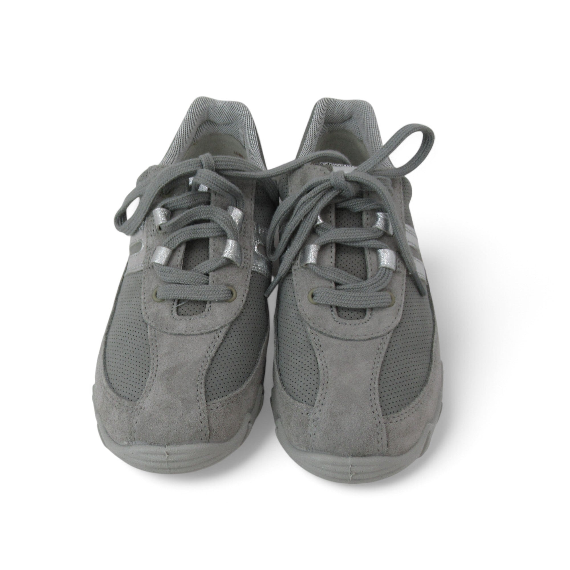 Hotter Trainer UK Grey X Wide Suede Womenswear Preloved