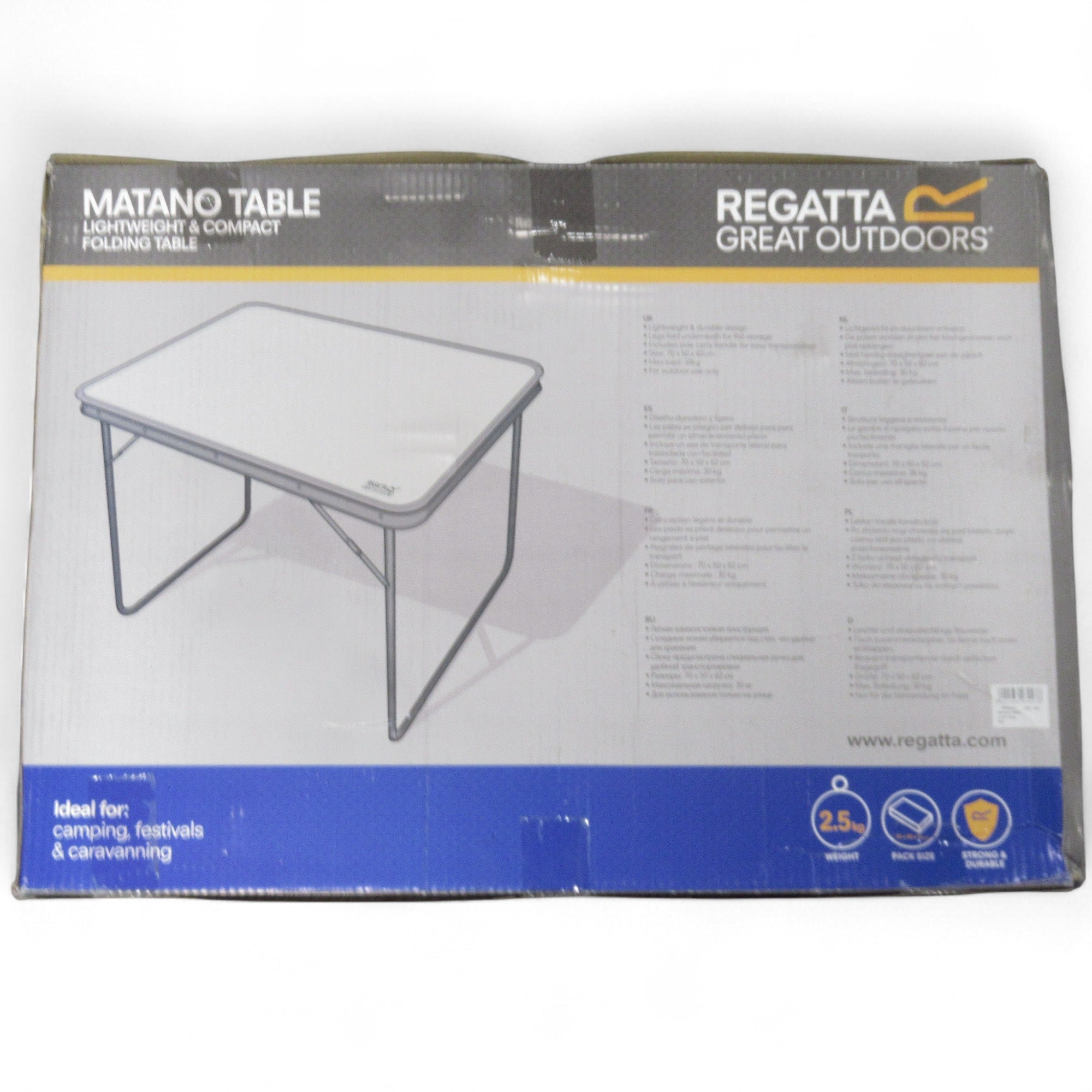 Regatta Matano Folding Table Outdoor Lightweight Compact | Pre-loved