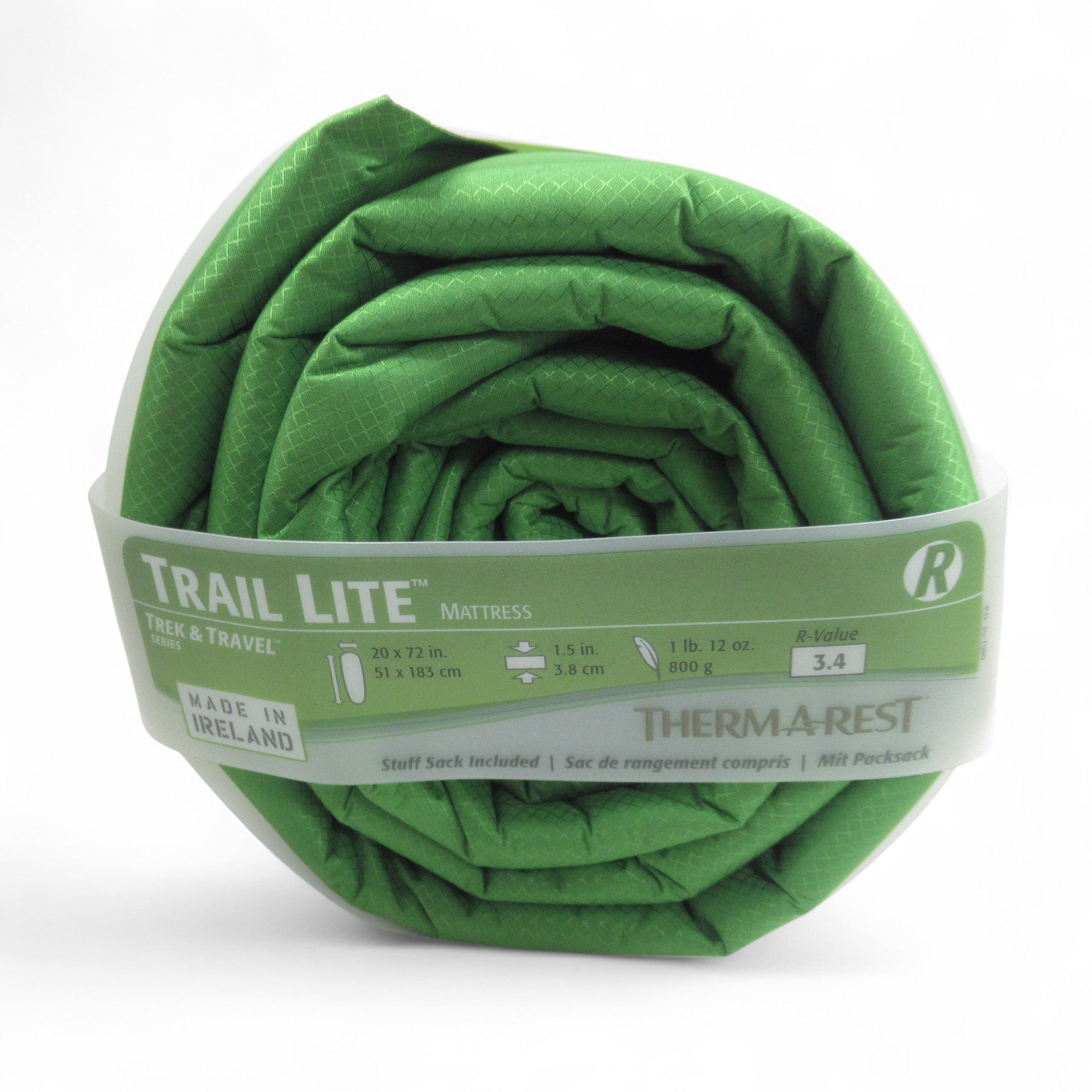 Therm-A-Rest Trail Lite Mattress Green Camping Mat 20x72" | Pre-loved