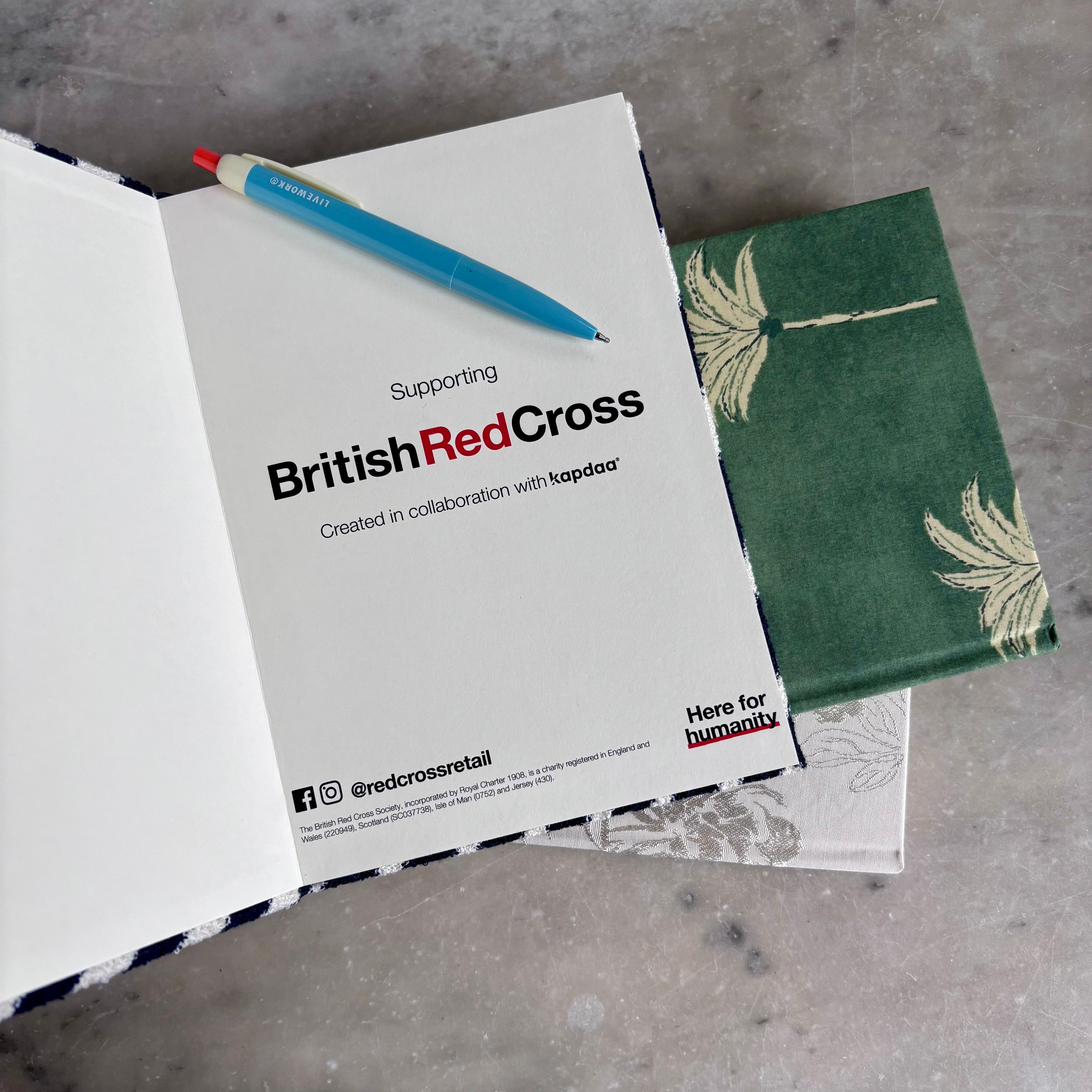 A5 Notebook | Redcross Stitched and Kapdaa
