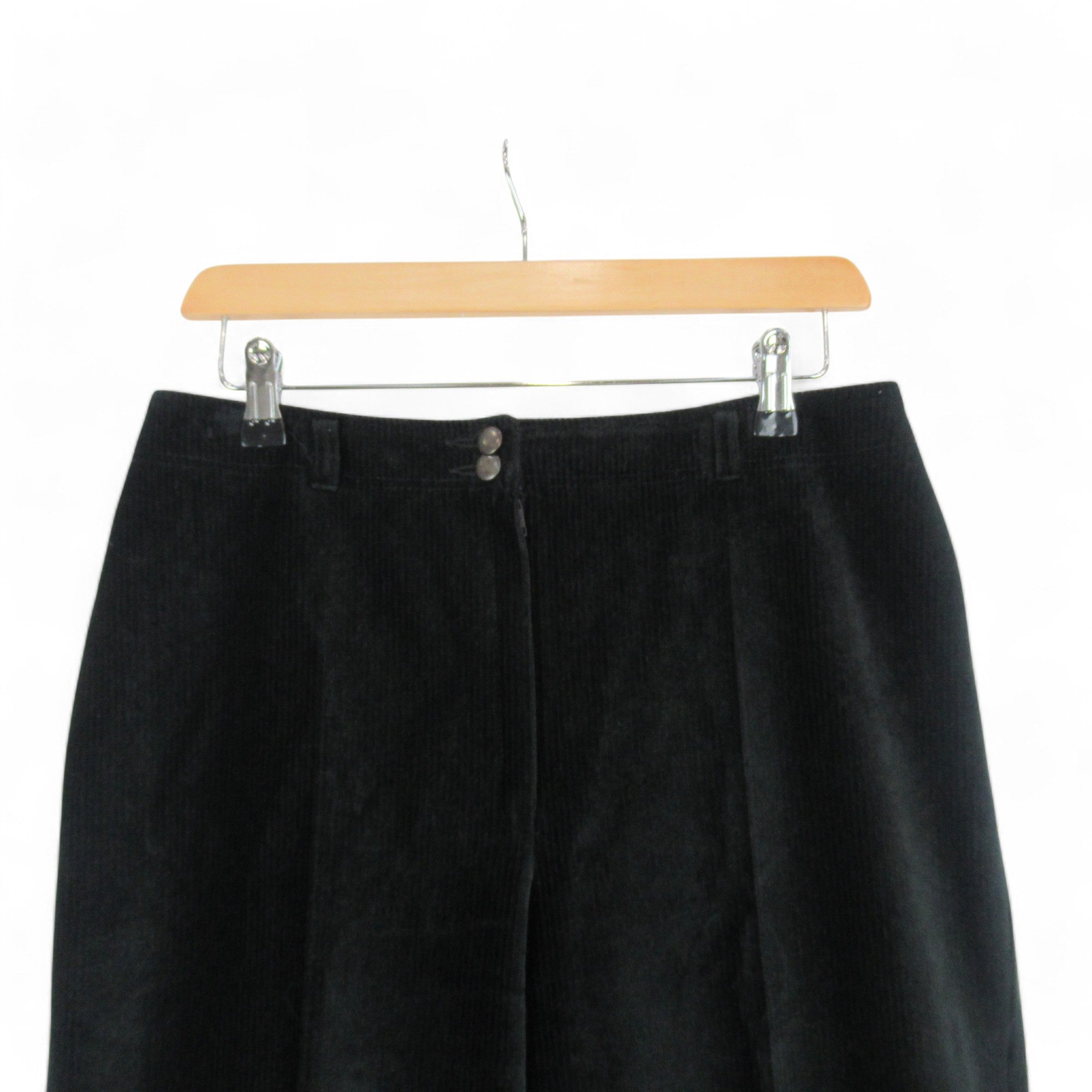 top image for Lapidus Of Sweden Vintage Cords W30 L31 Black Womenswear | Preloved