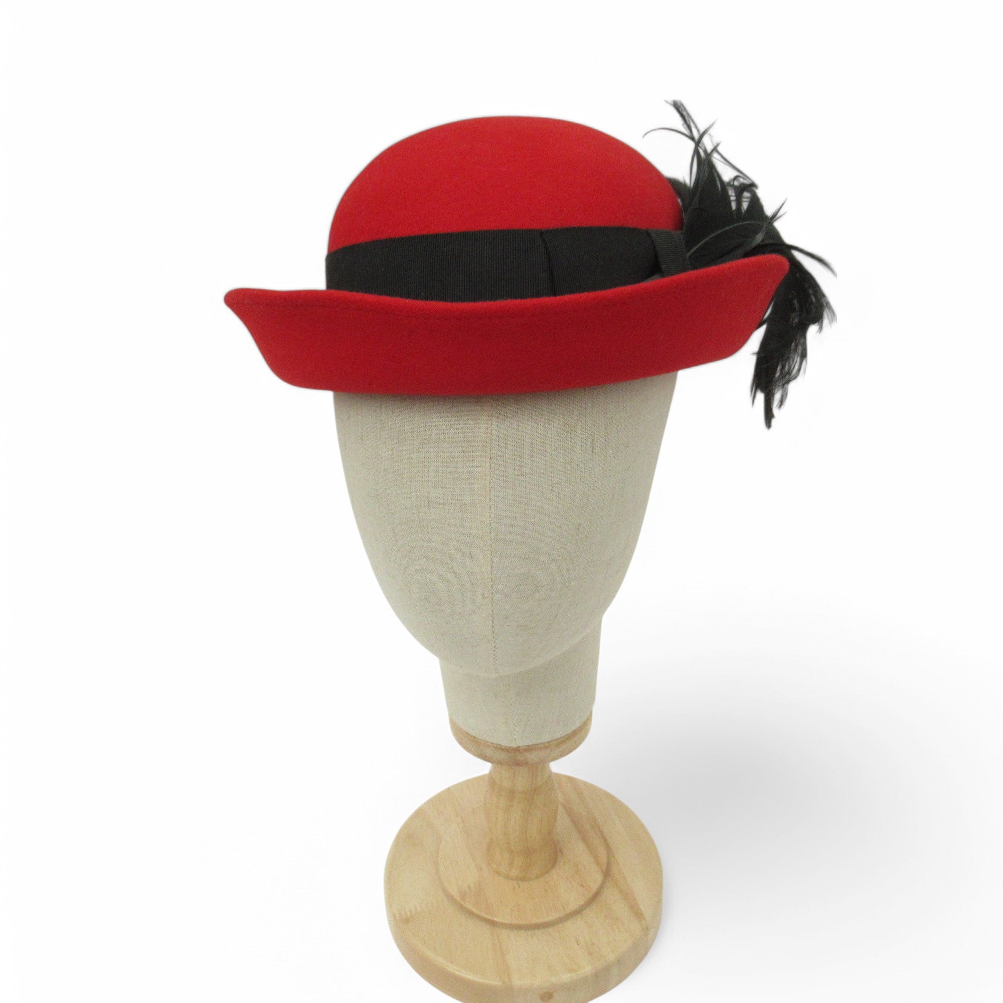 front image for Graham Smith Kangol Mother Of Bride Vintage Hat Red Womenswear | Pre-loved